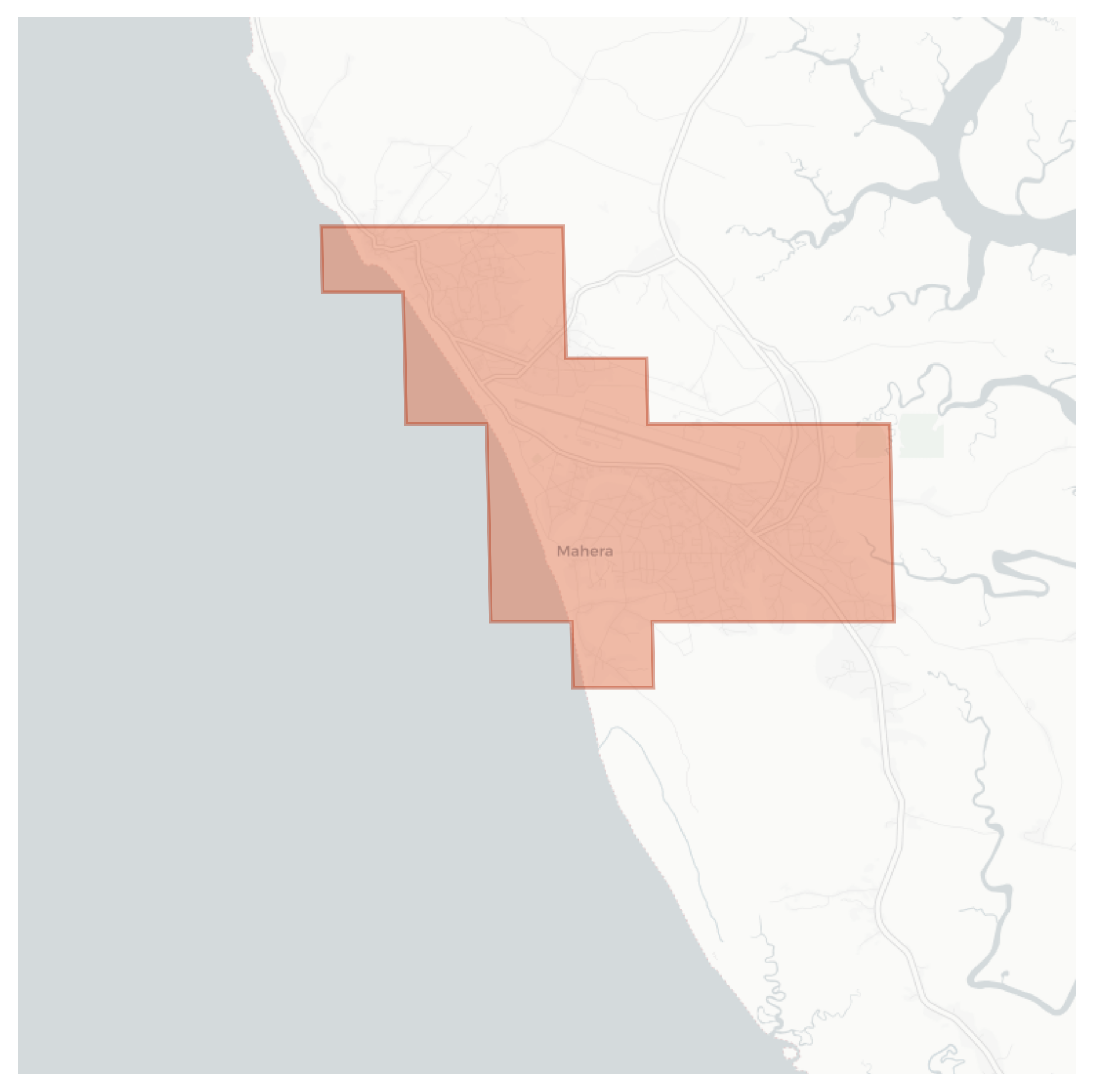 Mahera geographic map