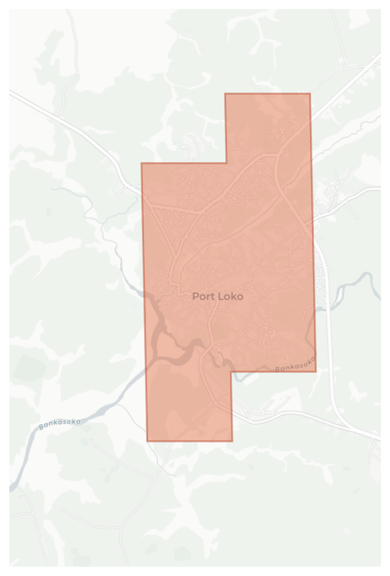 Port Loko geographic map