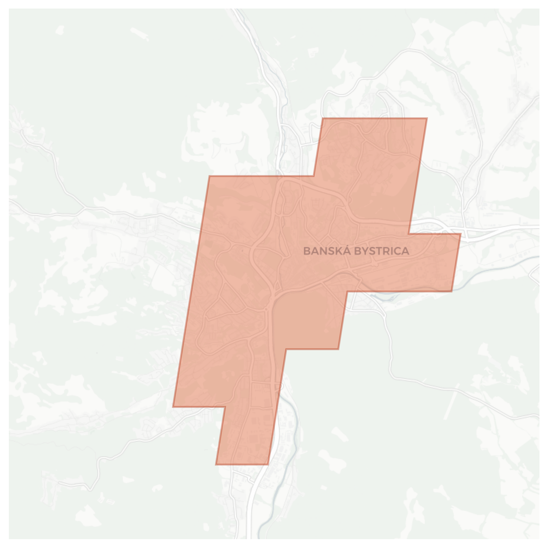 Banská Bystrica geographic map