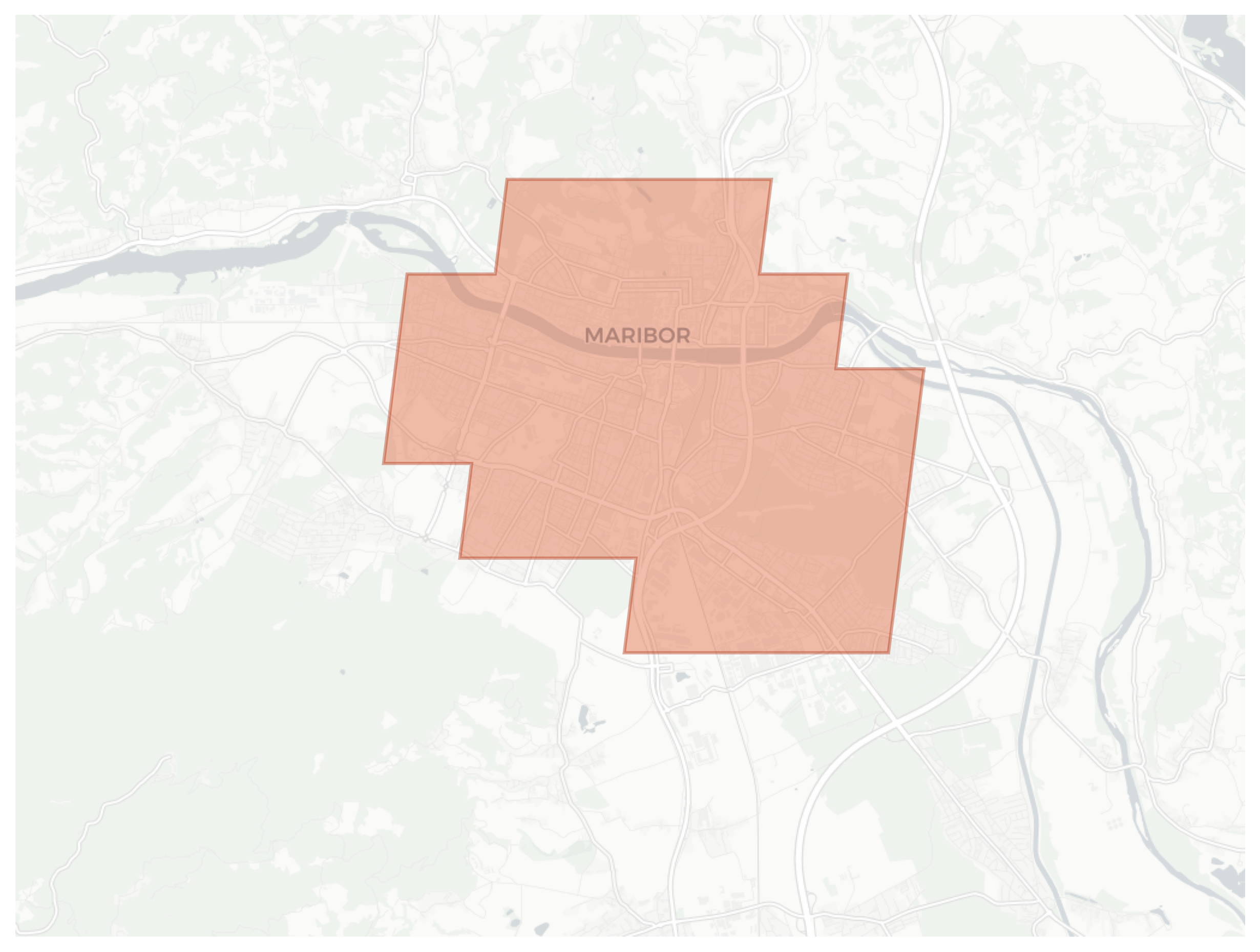 Maribor geographic map