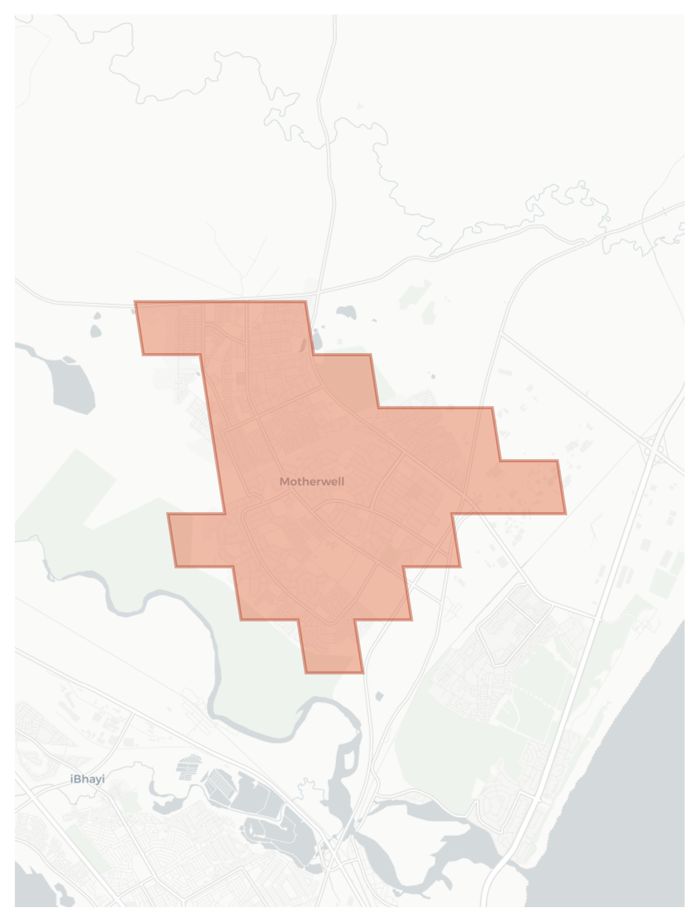 Motherwell geographic map