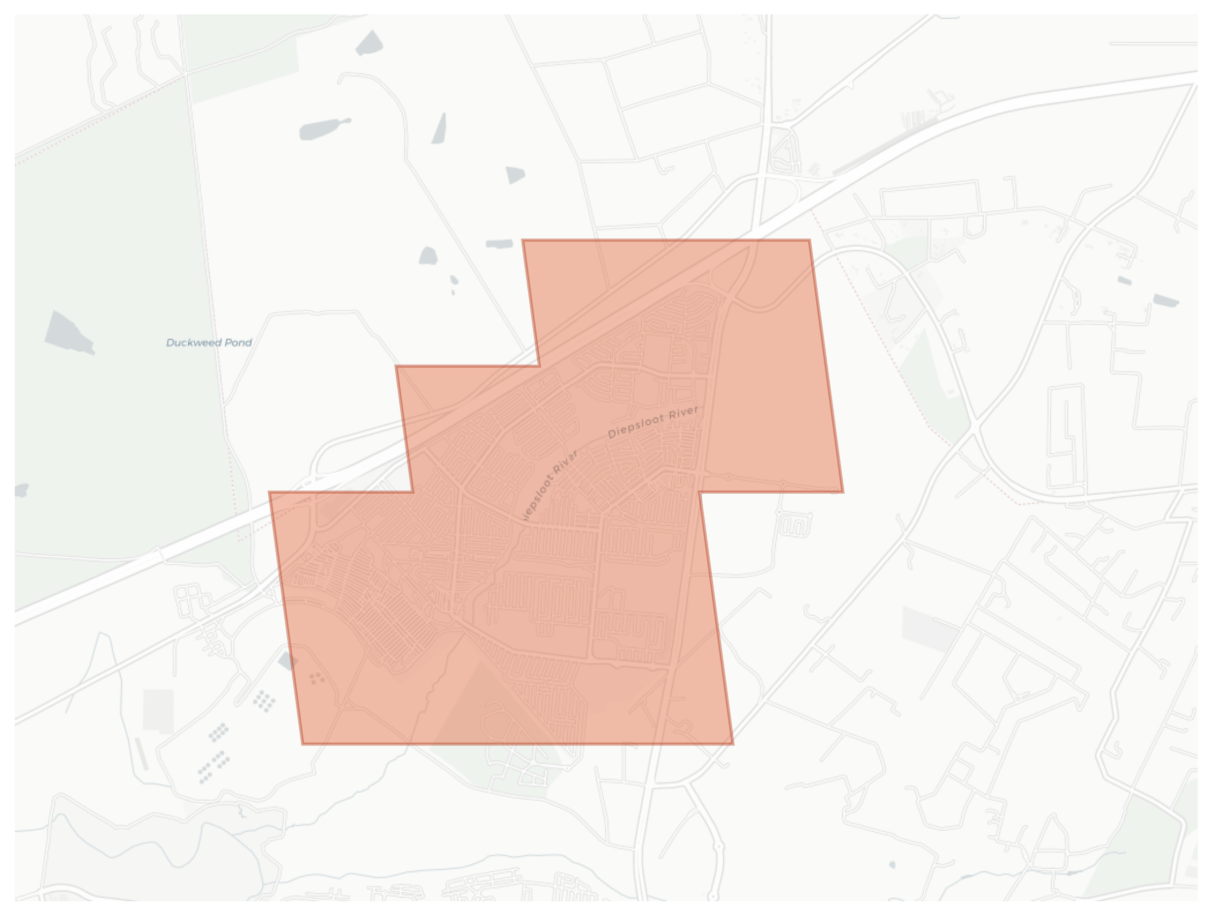 Diepsloot geographic map