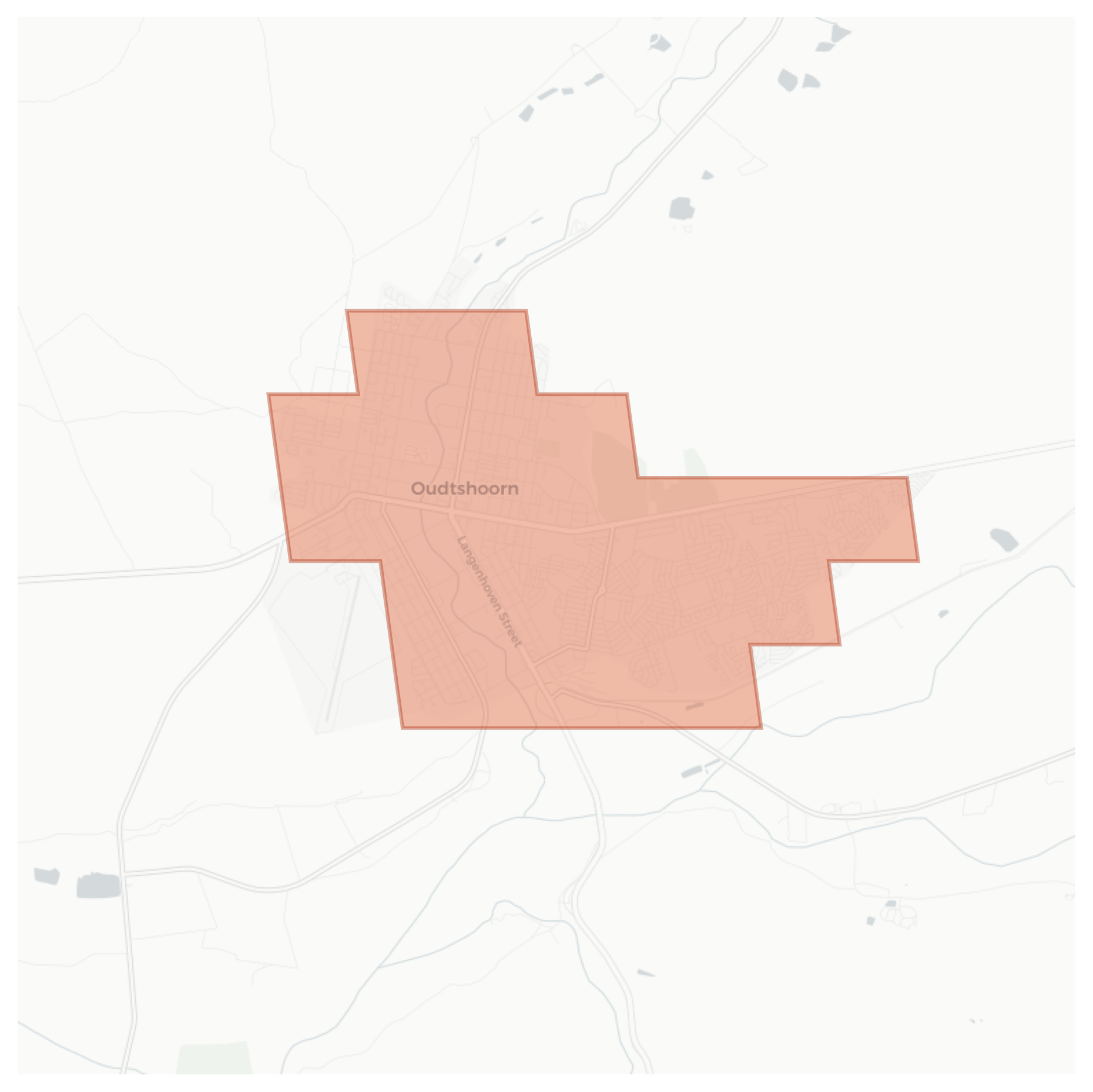 Oudtshoorn geographic map