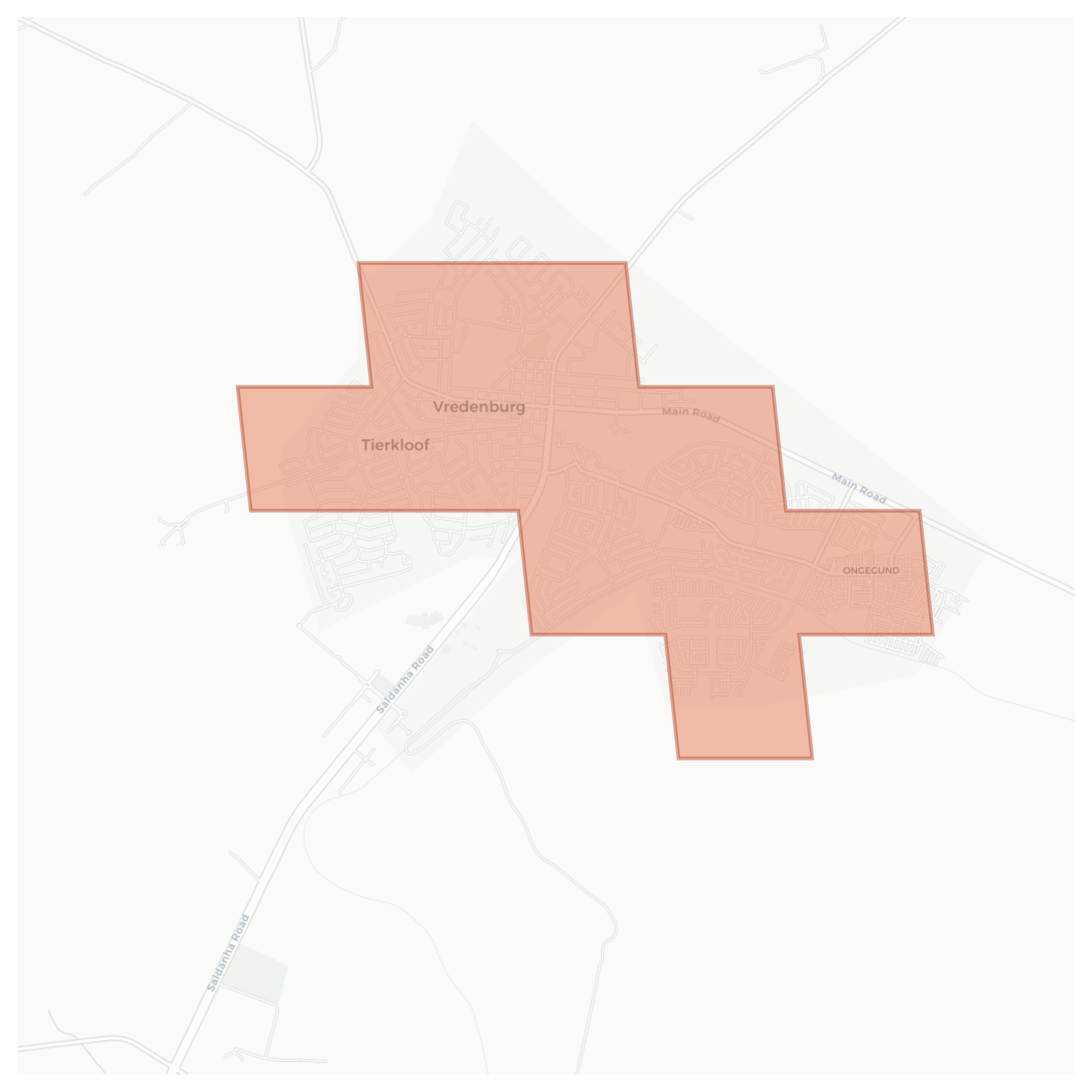 Tierkloof geographic map