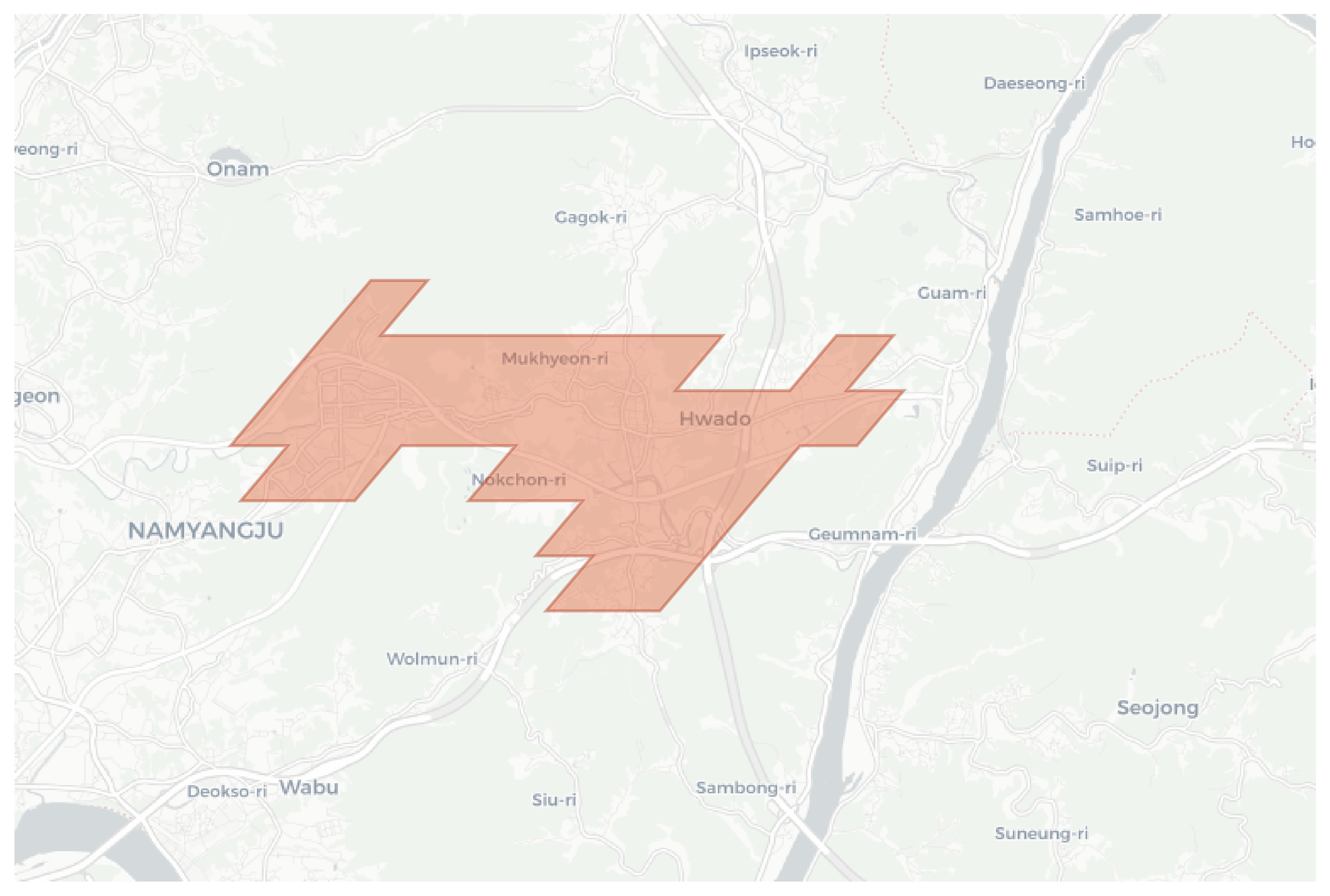 Hwado geographic map