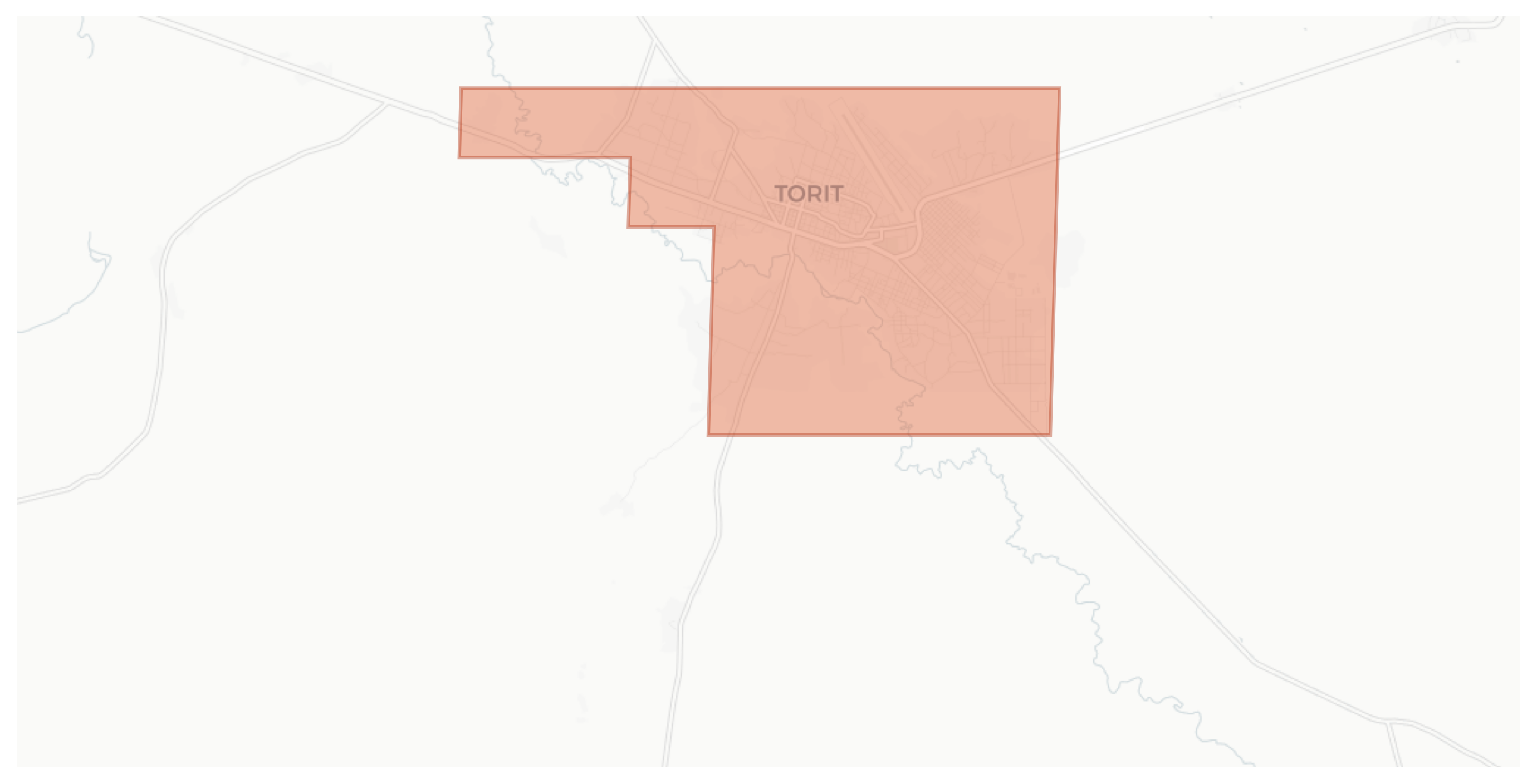 Torit geographic map