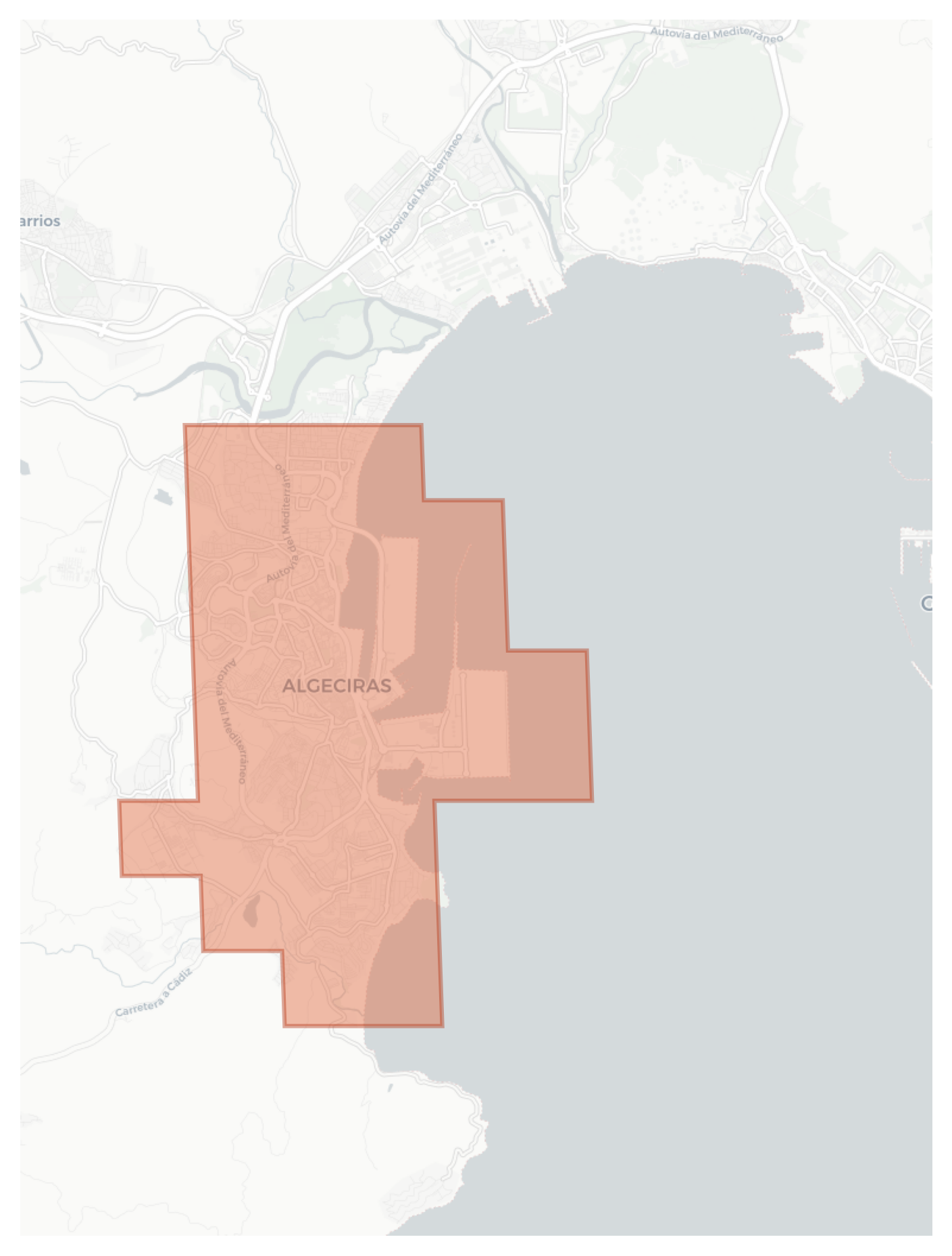 Algeciras geographic map