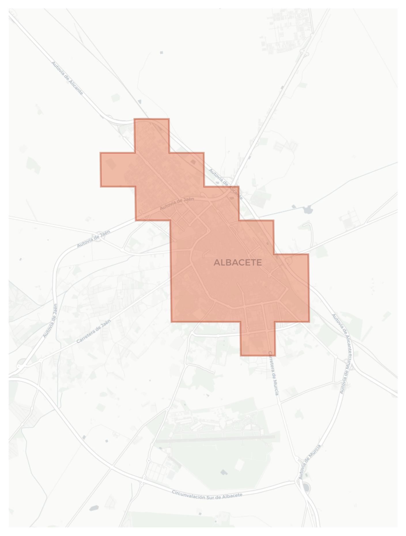 Albacete geographic map