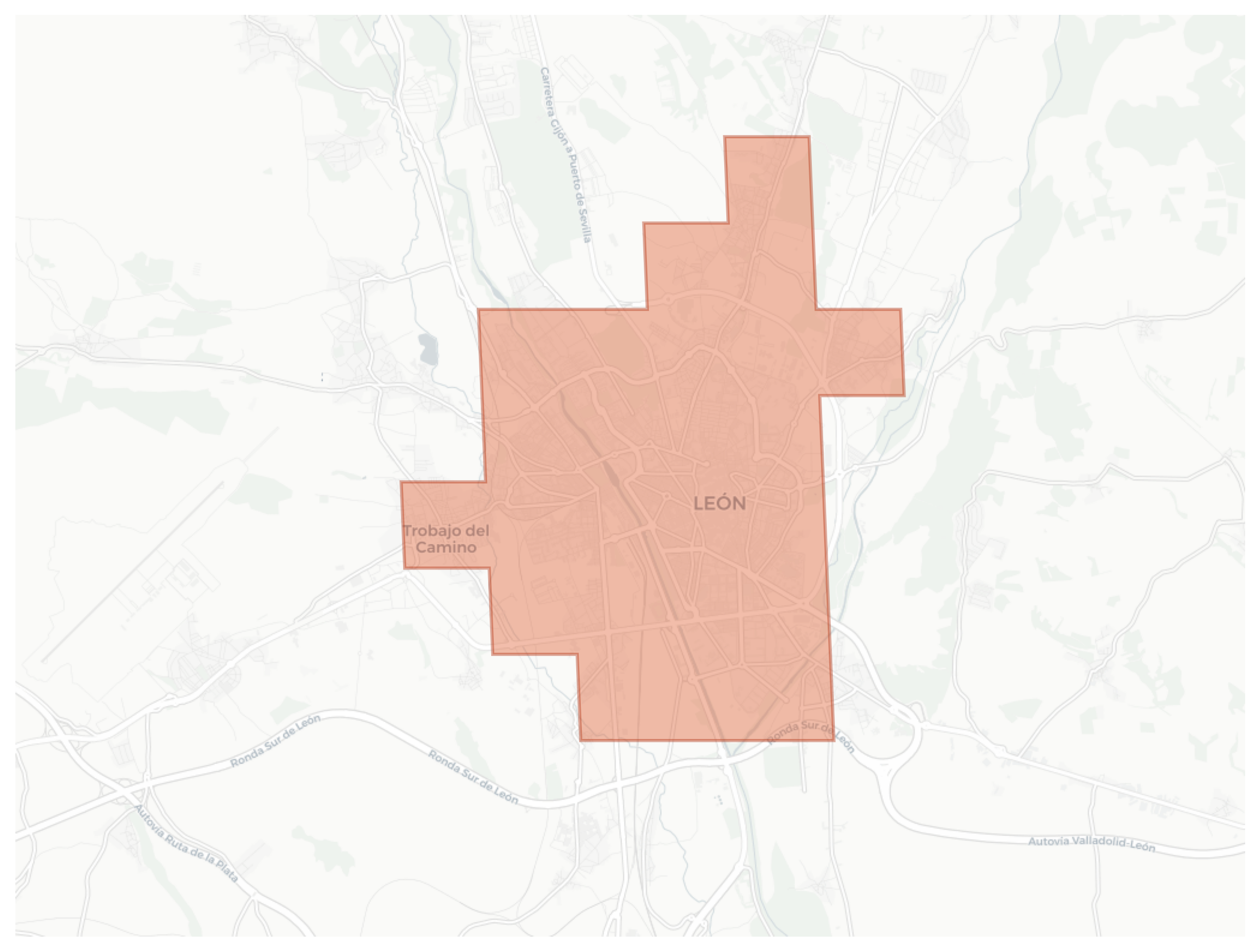 León geographic map