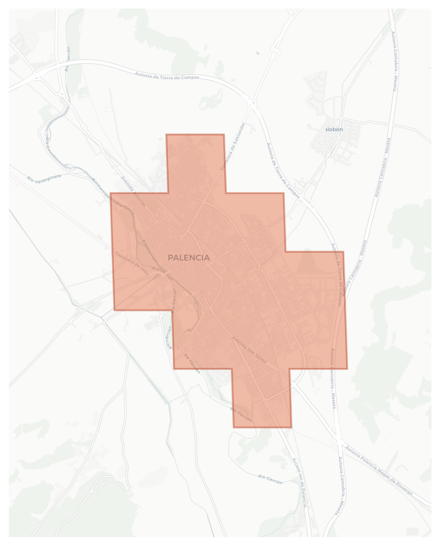 Palencia geographic map