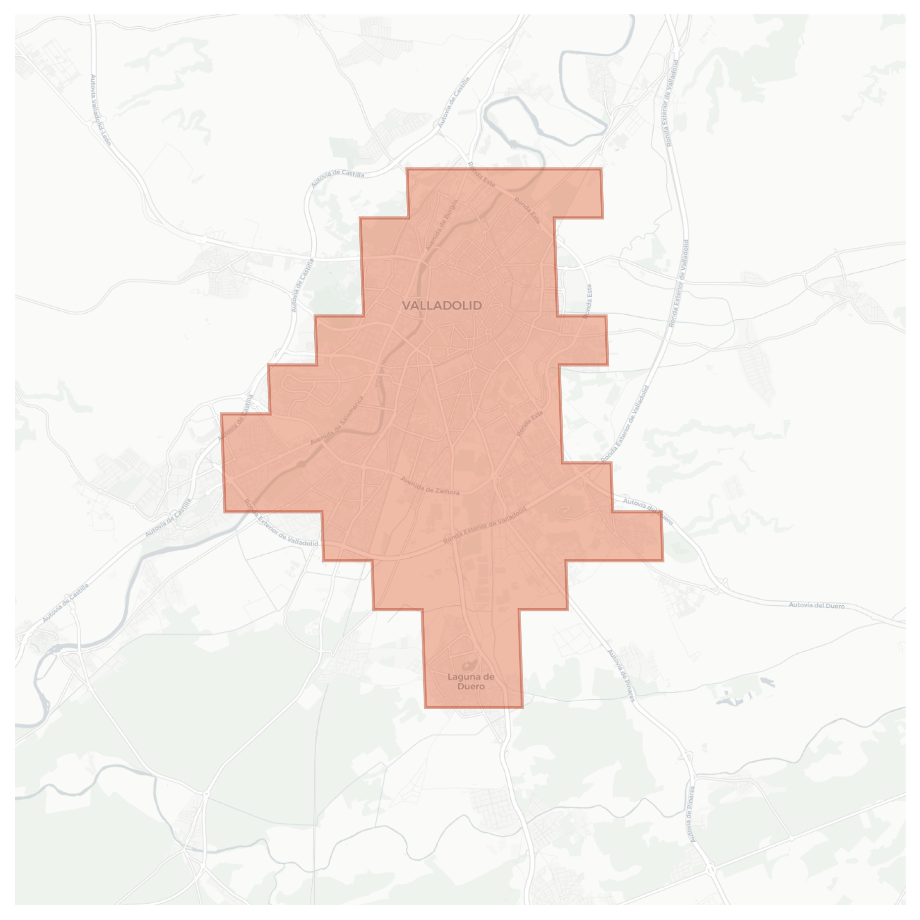 Valladolid geographic map
