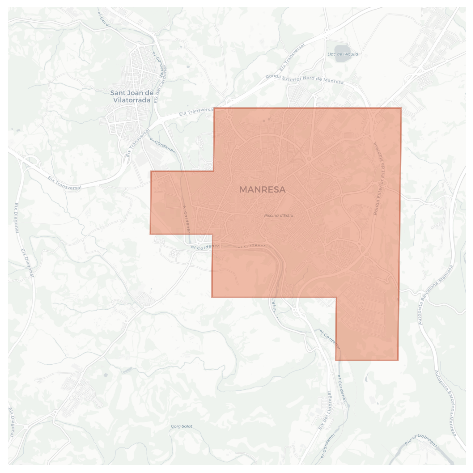 Manresa geographic map