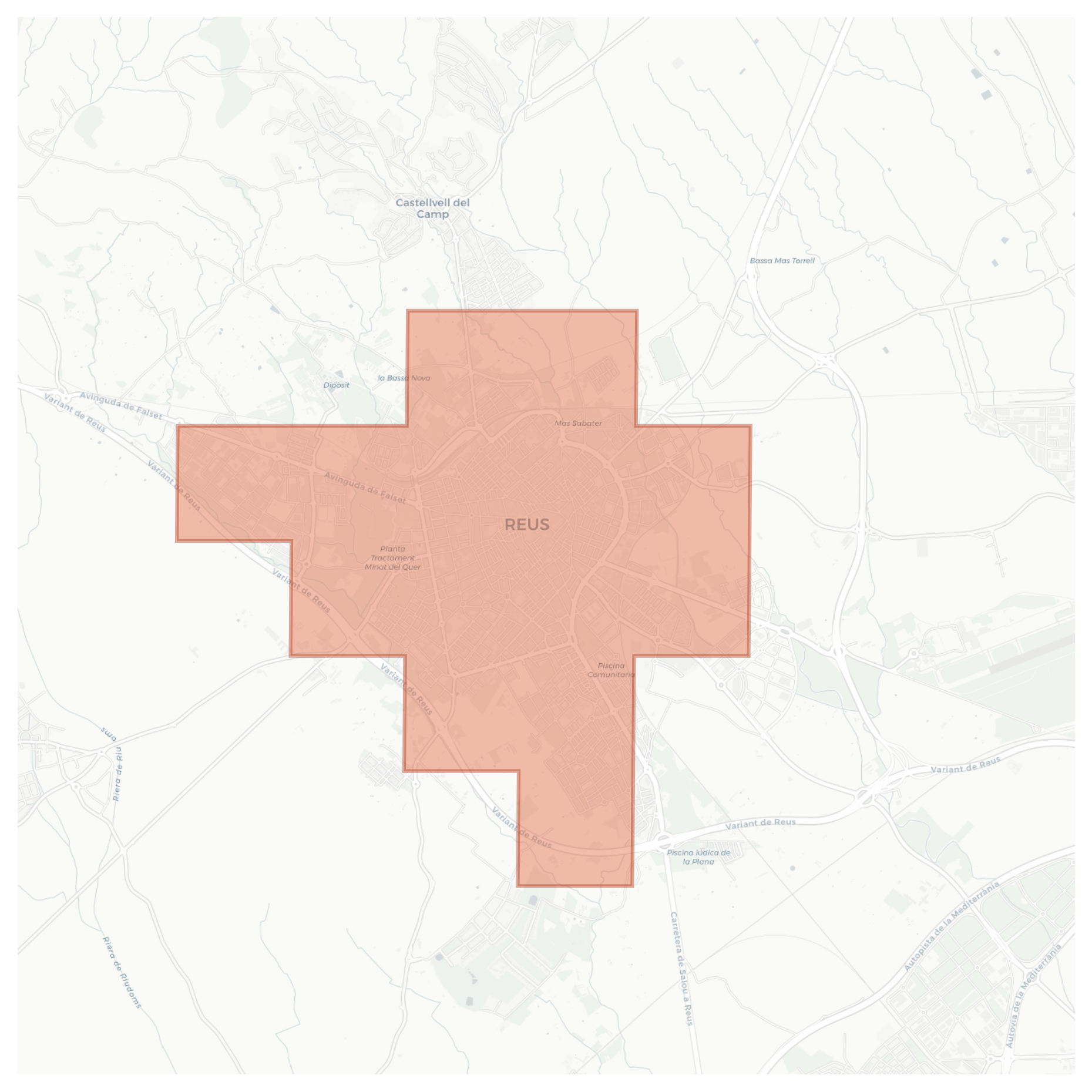 Reus geographic map