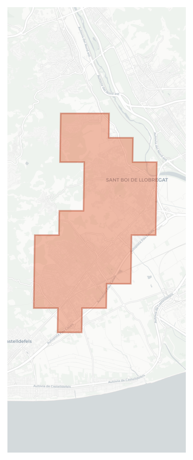 Sant Boi de Llobregat geographic map
