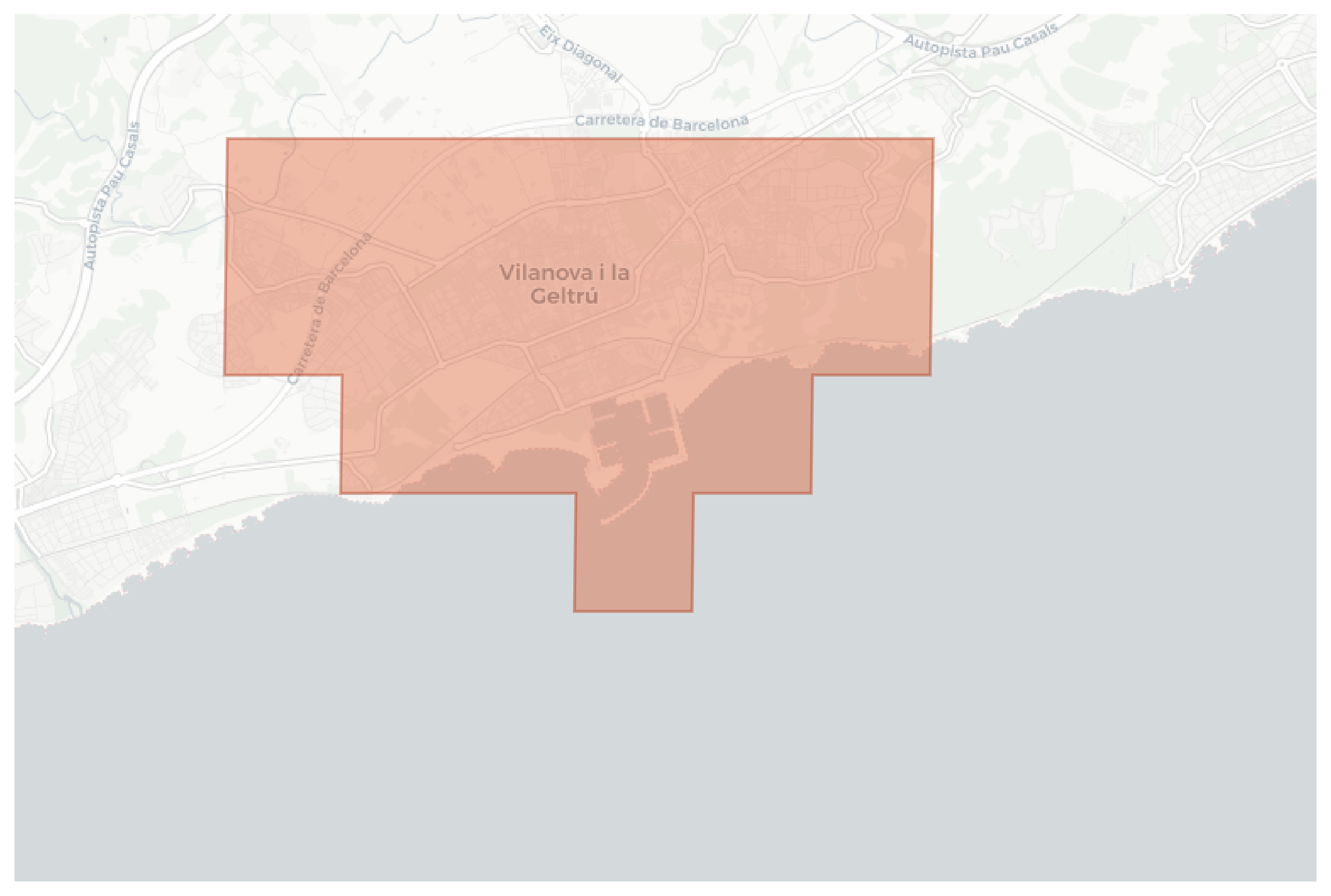 Vilanova i la Geltrú geographic map