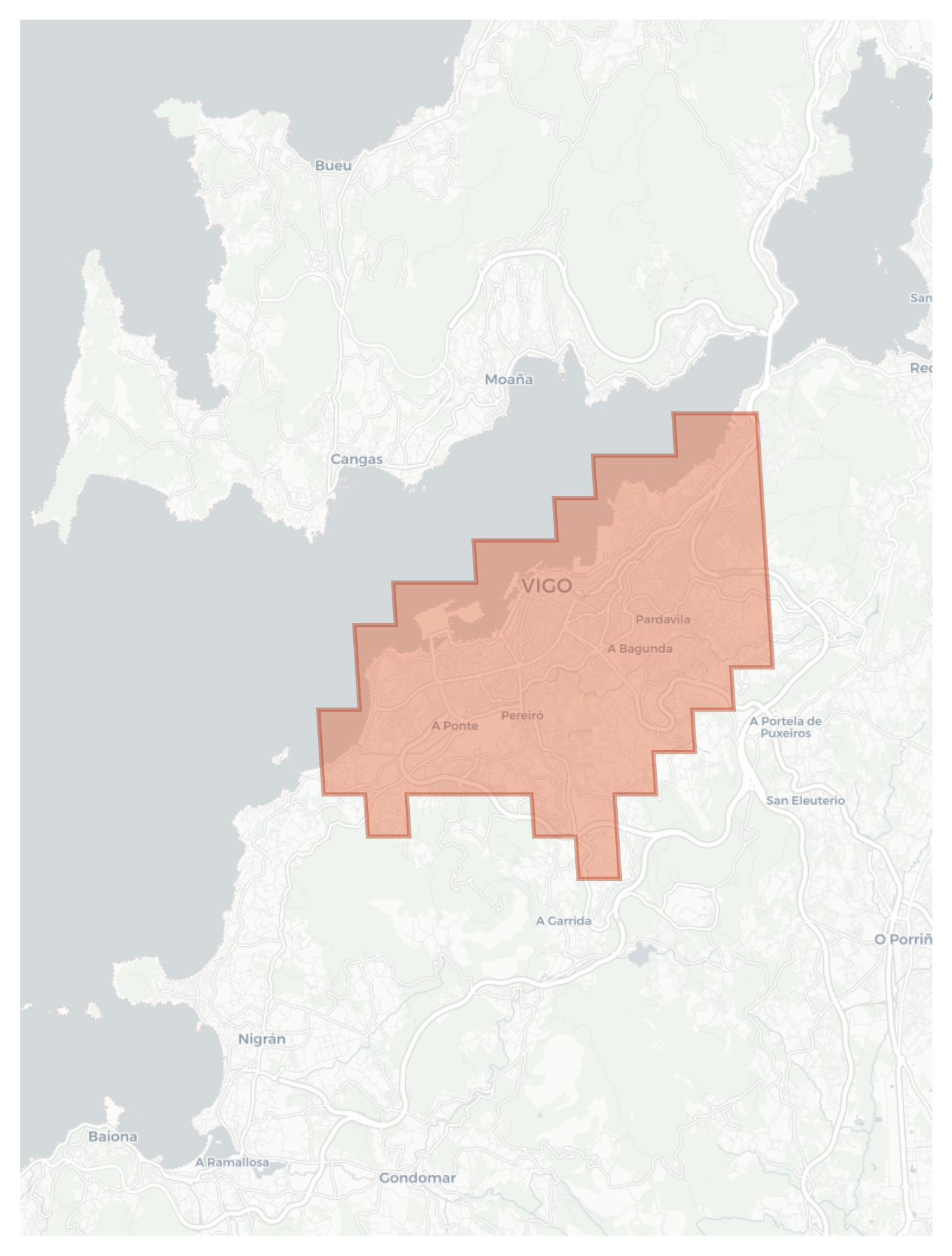 Vigo geographic map