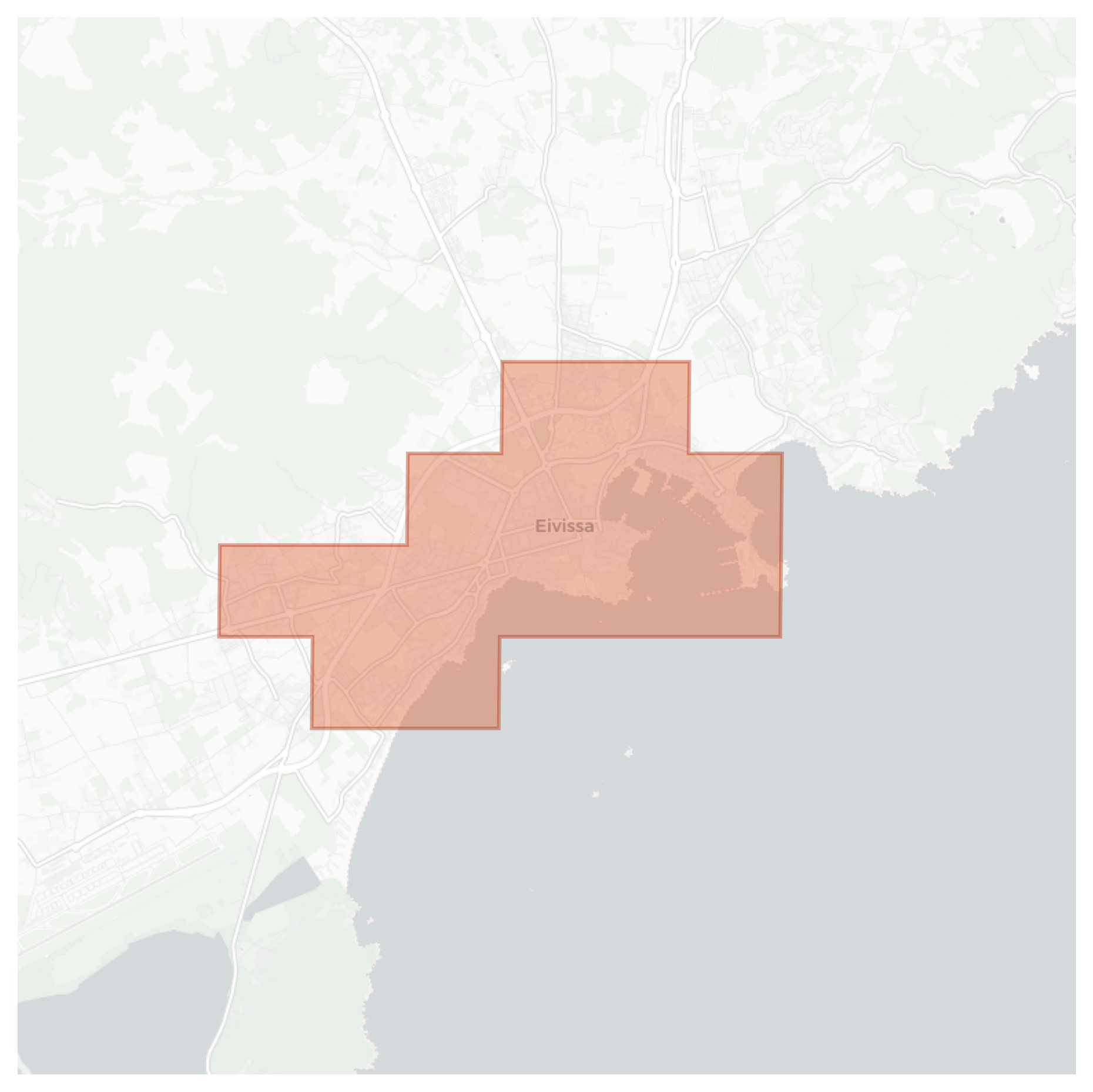 Ibiza geographic map