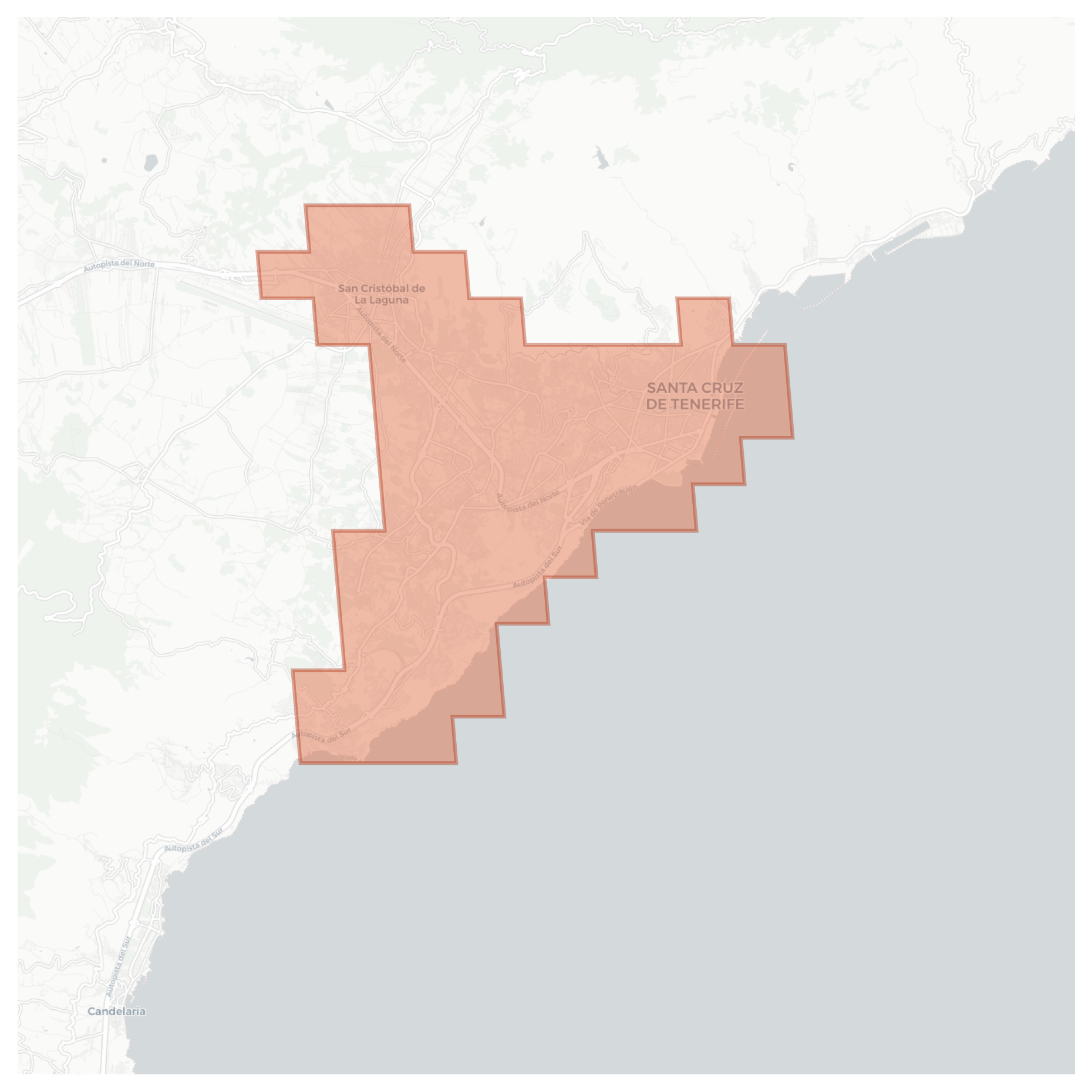 Santa Cruz de Tenerife geographic map