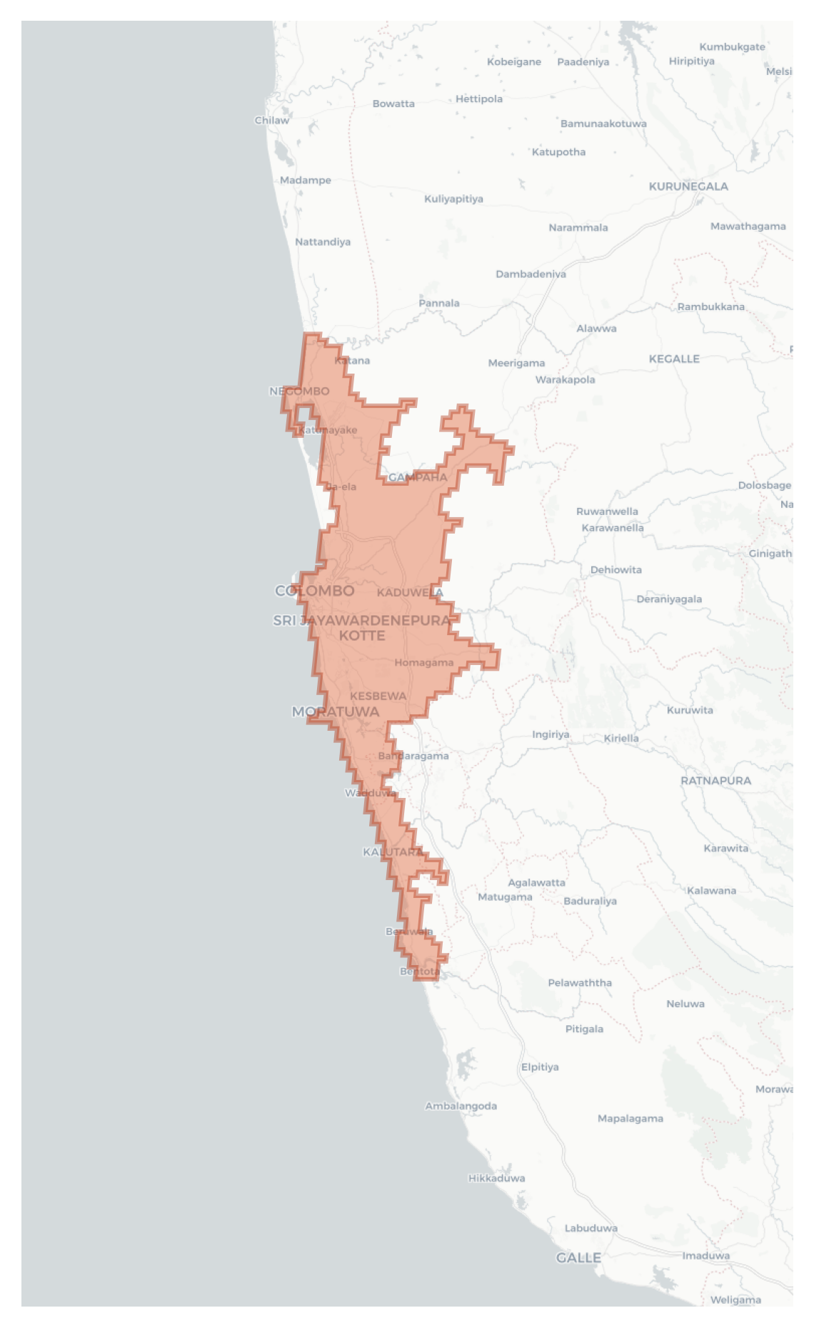 Colombo [Sri Jayawardenepura Kotte] geographic map