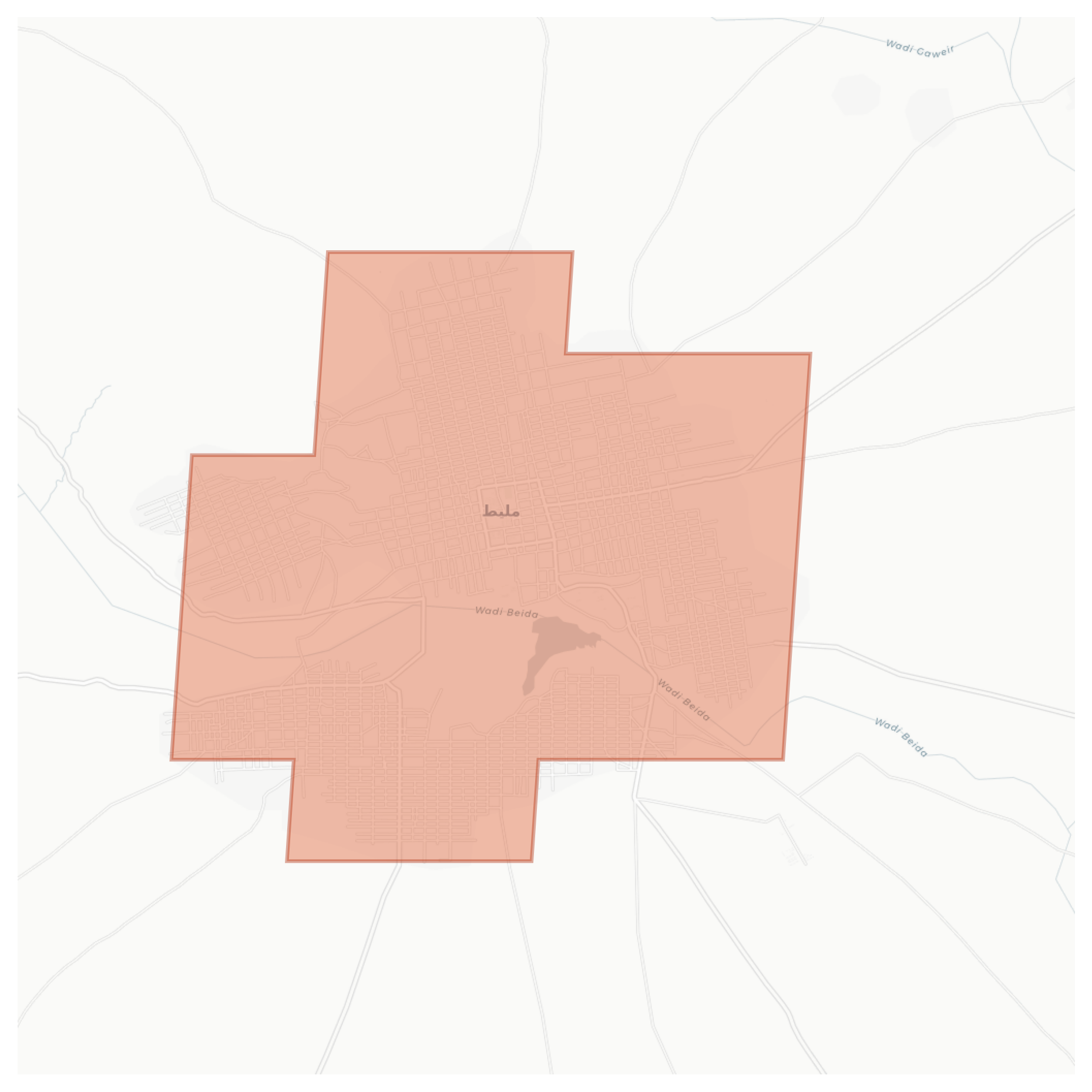 Mellit geographic map