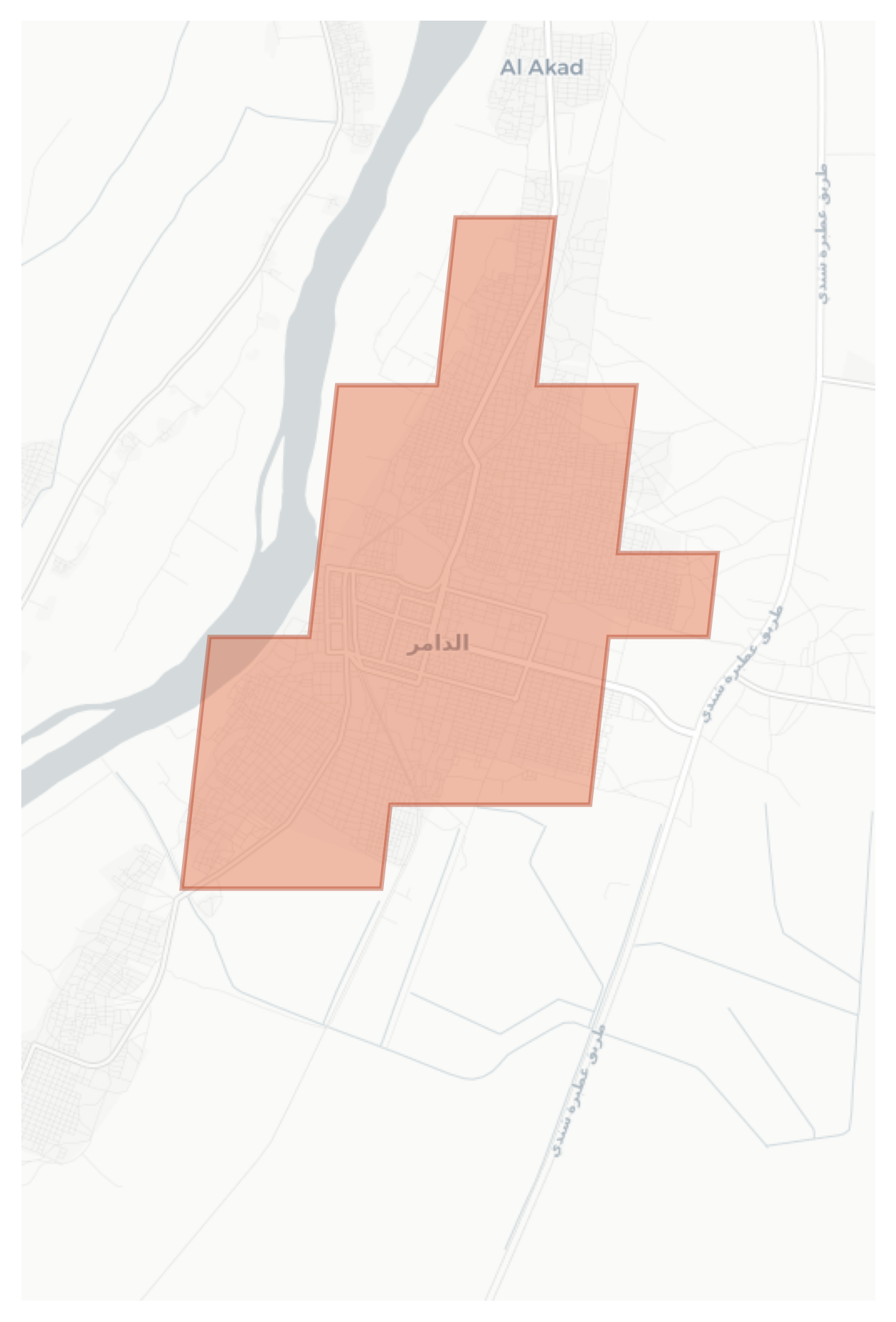 ad-Damer geographic map