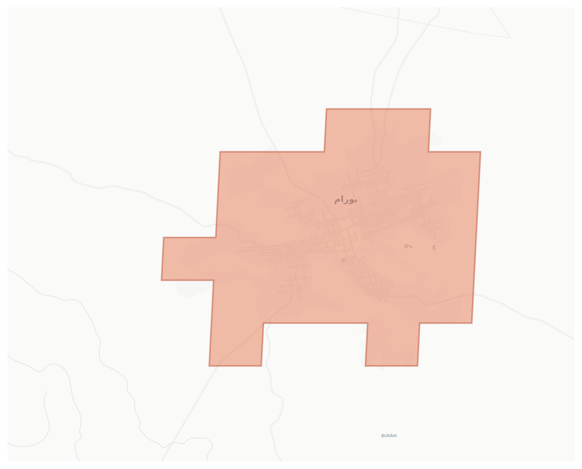 Buram geographic map
