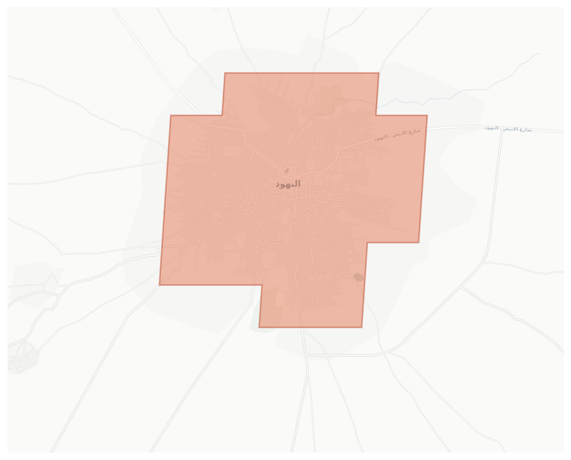 En Nahud geographic map