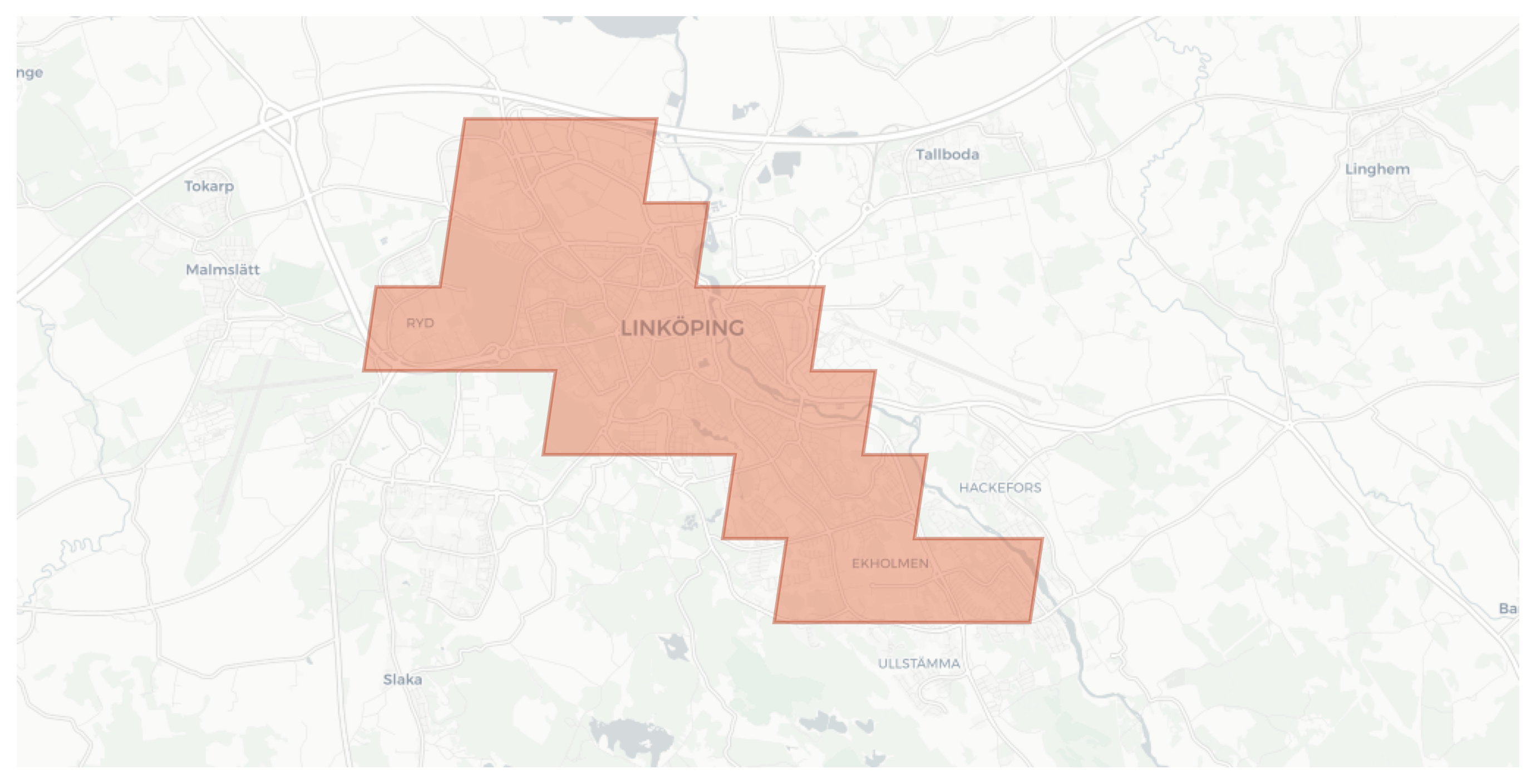 Linköping geographic map