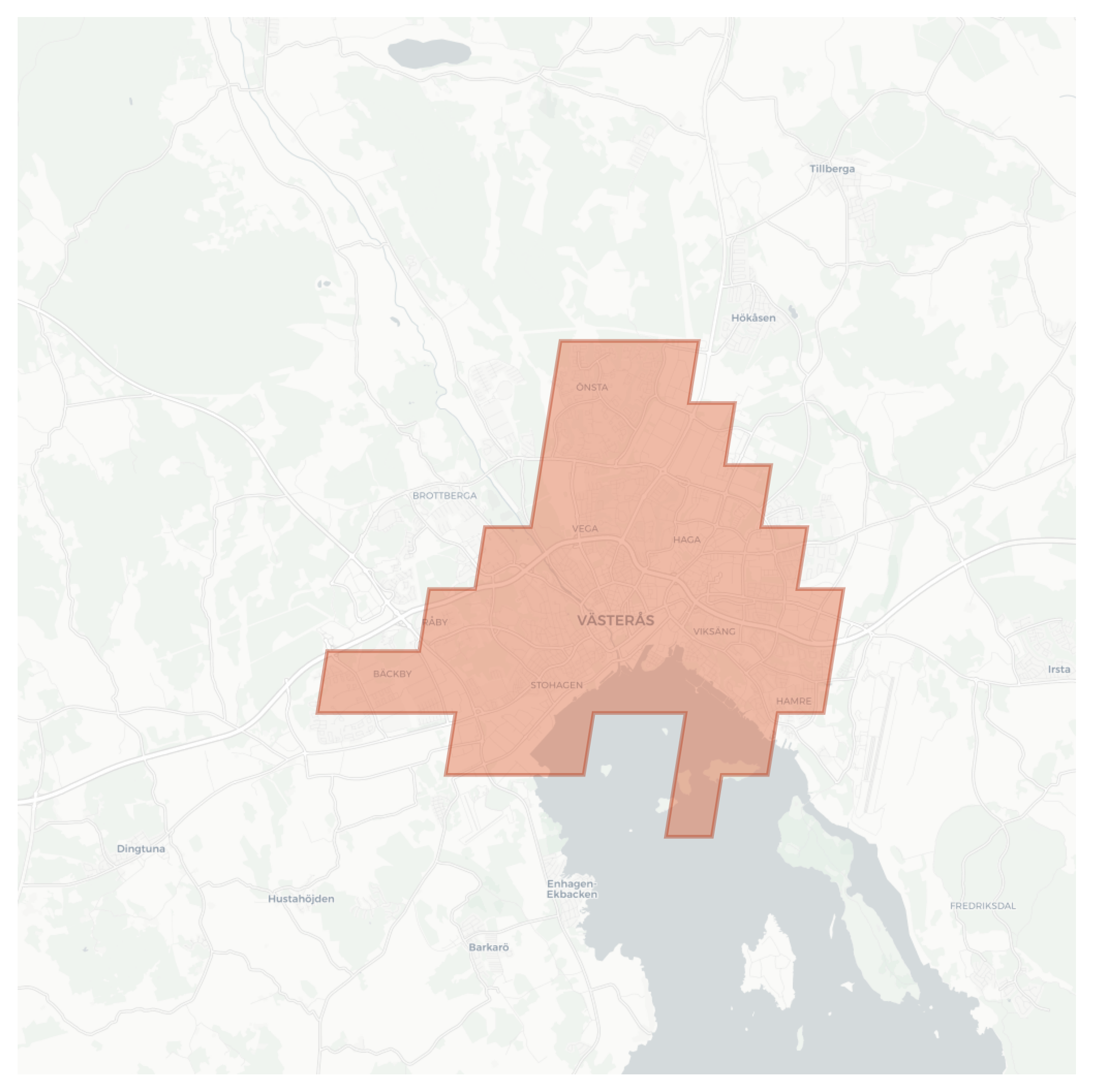 Västerås geographic map