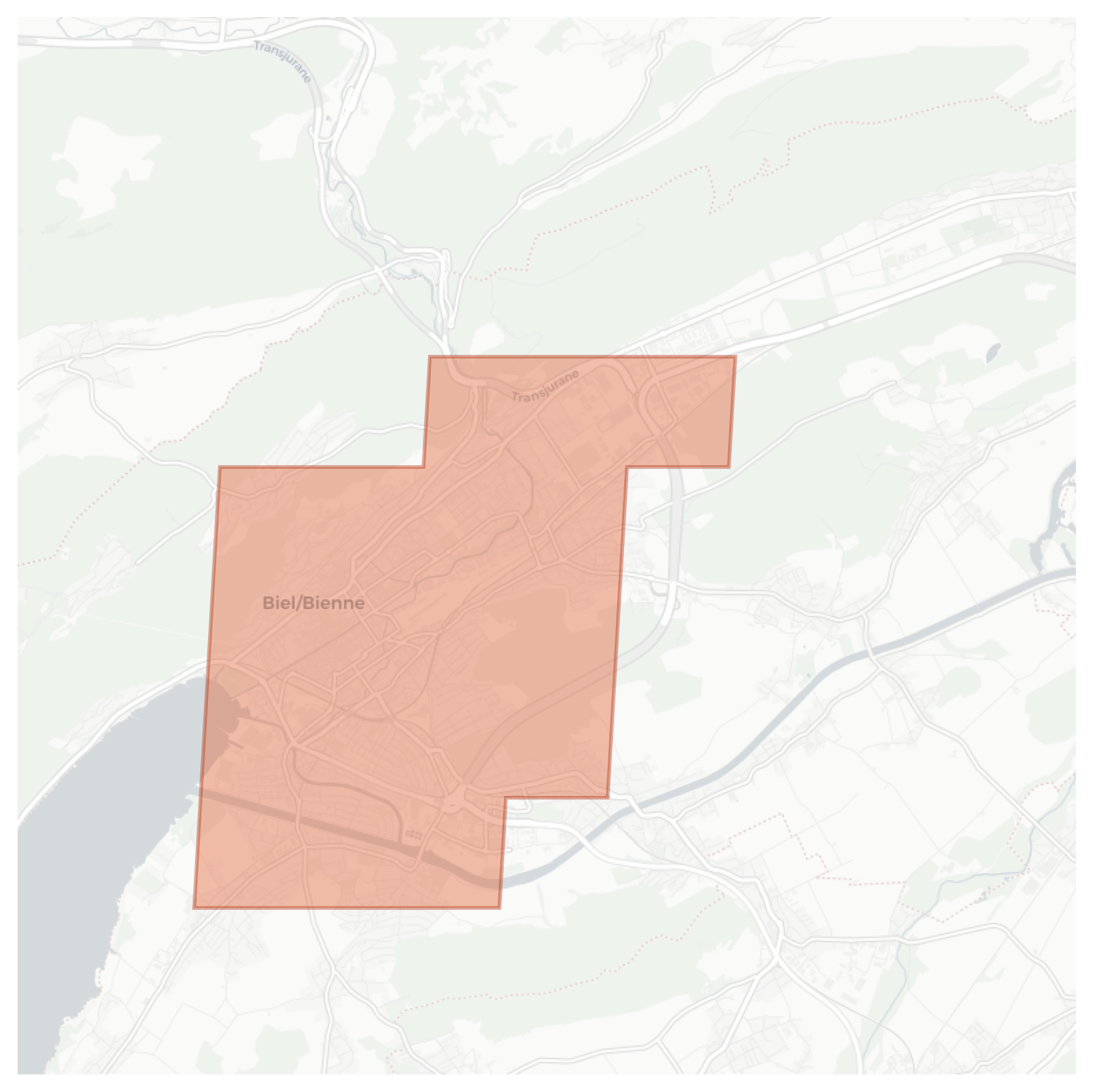 Biel/Bienne geographic map