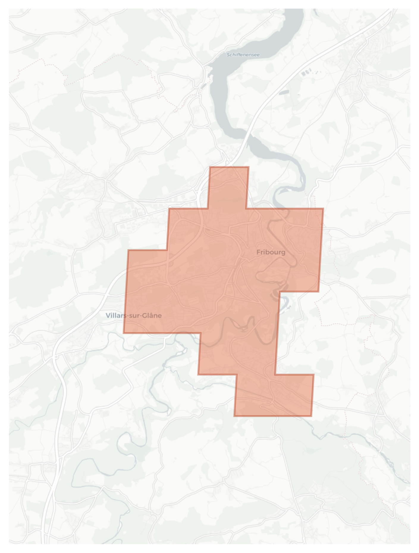 Freiburg im Üechtland geographic map