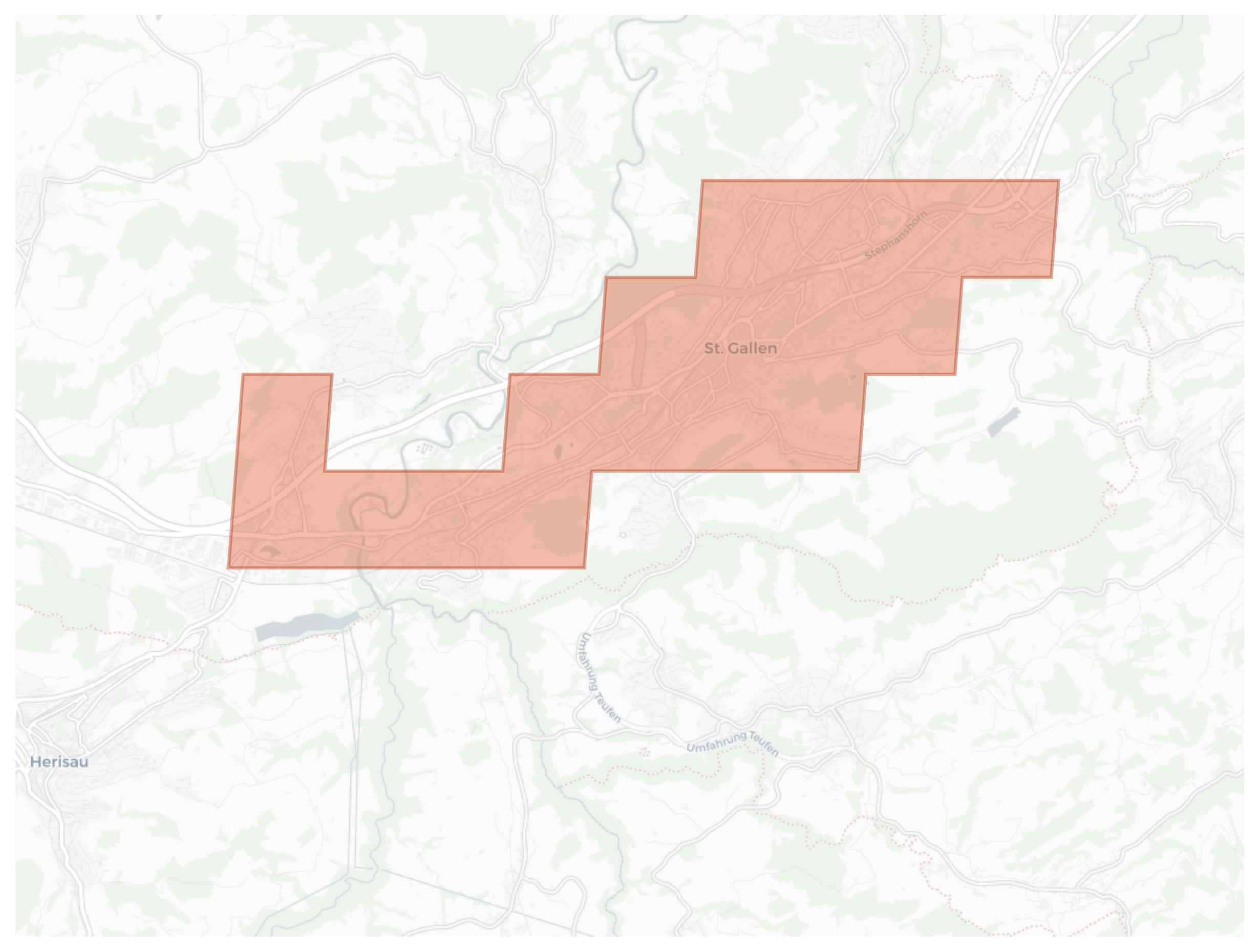 St. Gallen geographic map