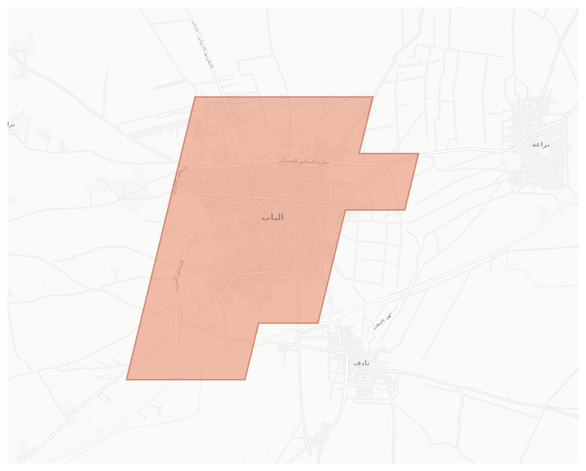 Al-Bab geographic map