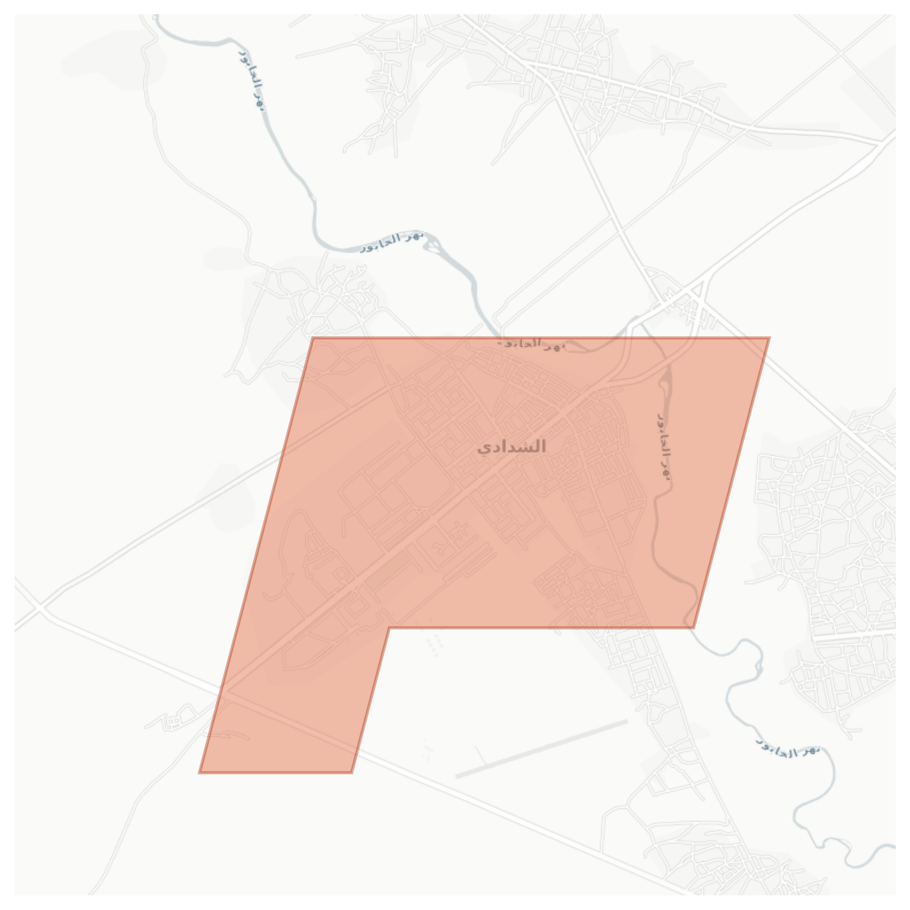 Ash Shaddaday geographic map
