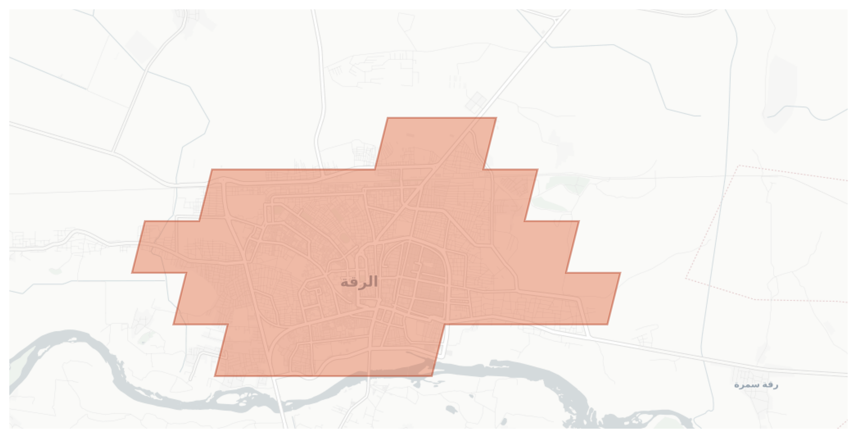 Raqqa geographic map