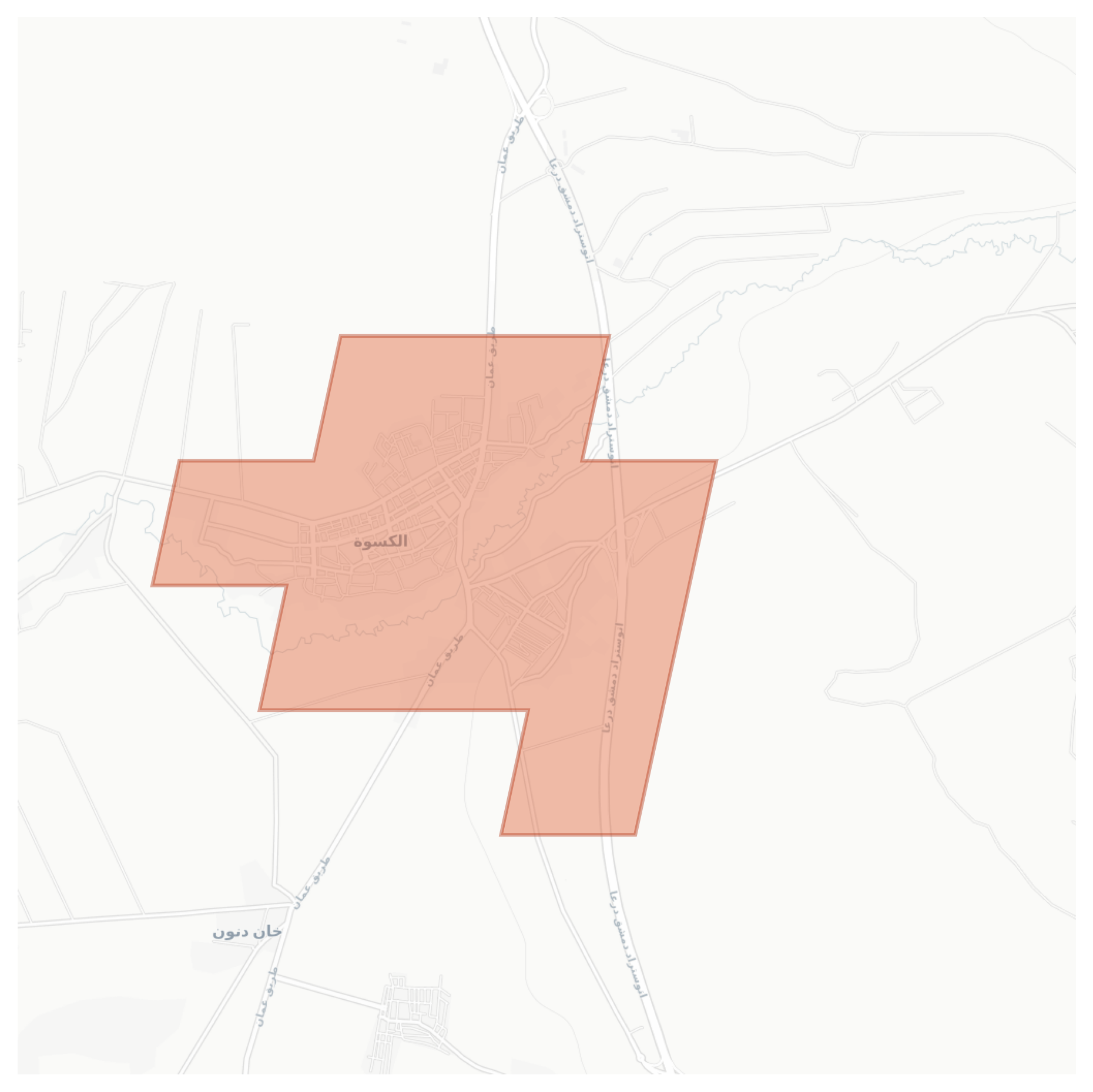 Al Kiswah geographic map