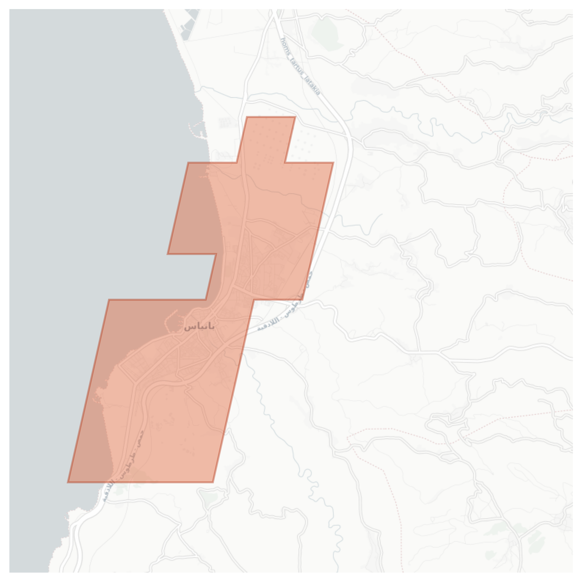 Baniyas geographic map