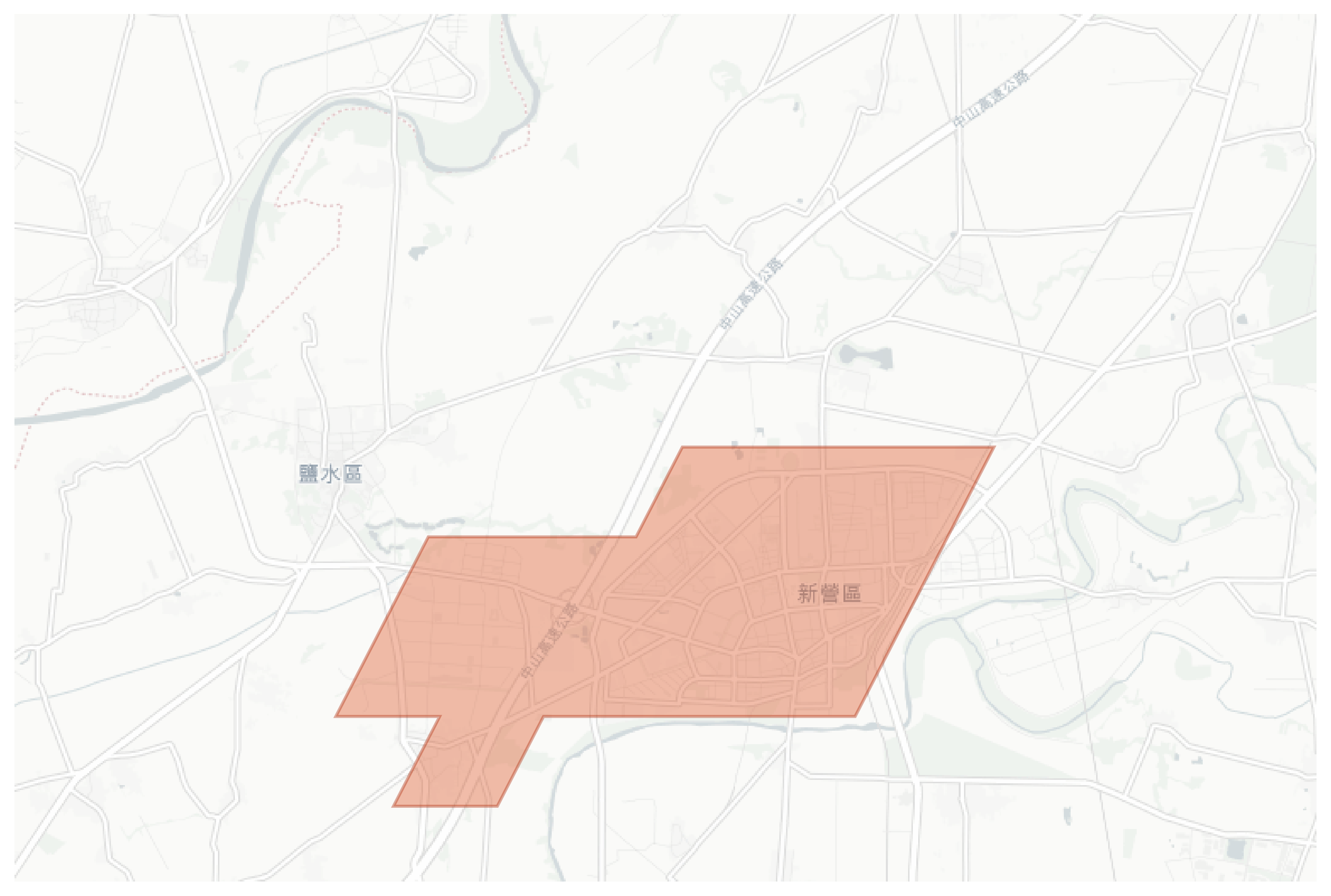 Xinying District geographic map