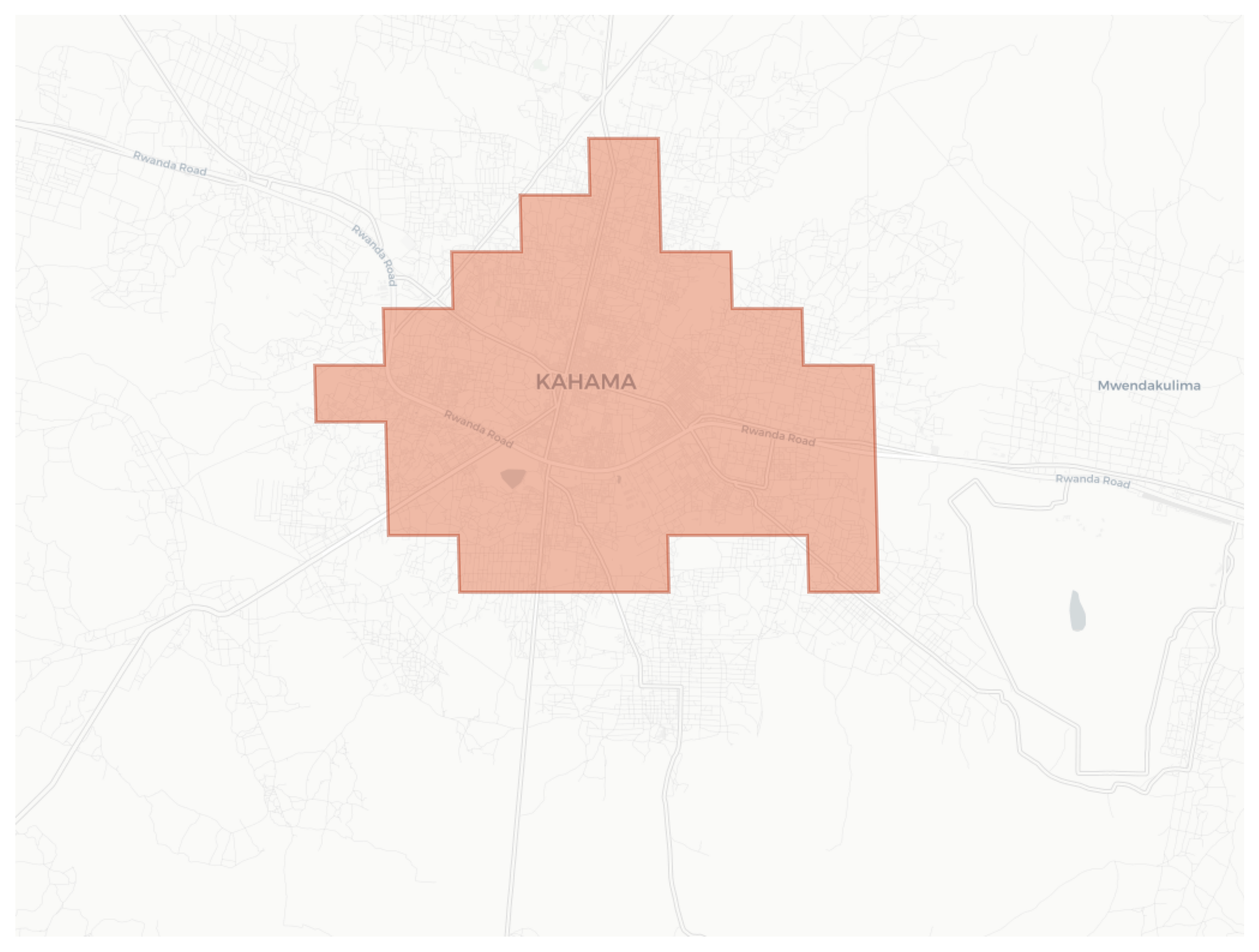 Kahama geographic map