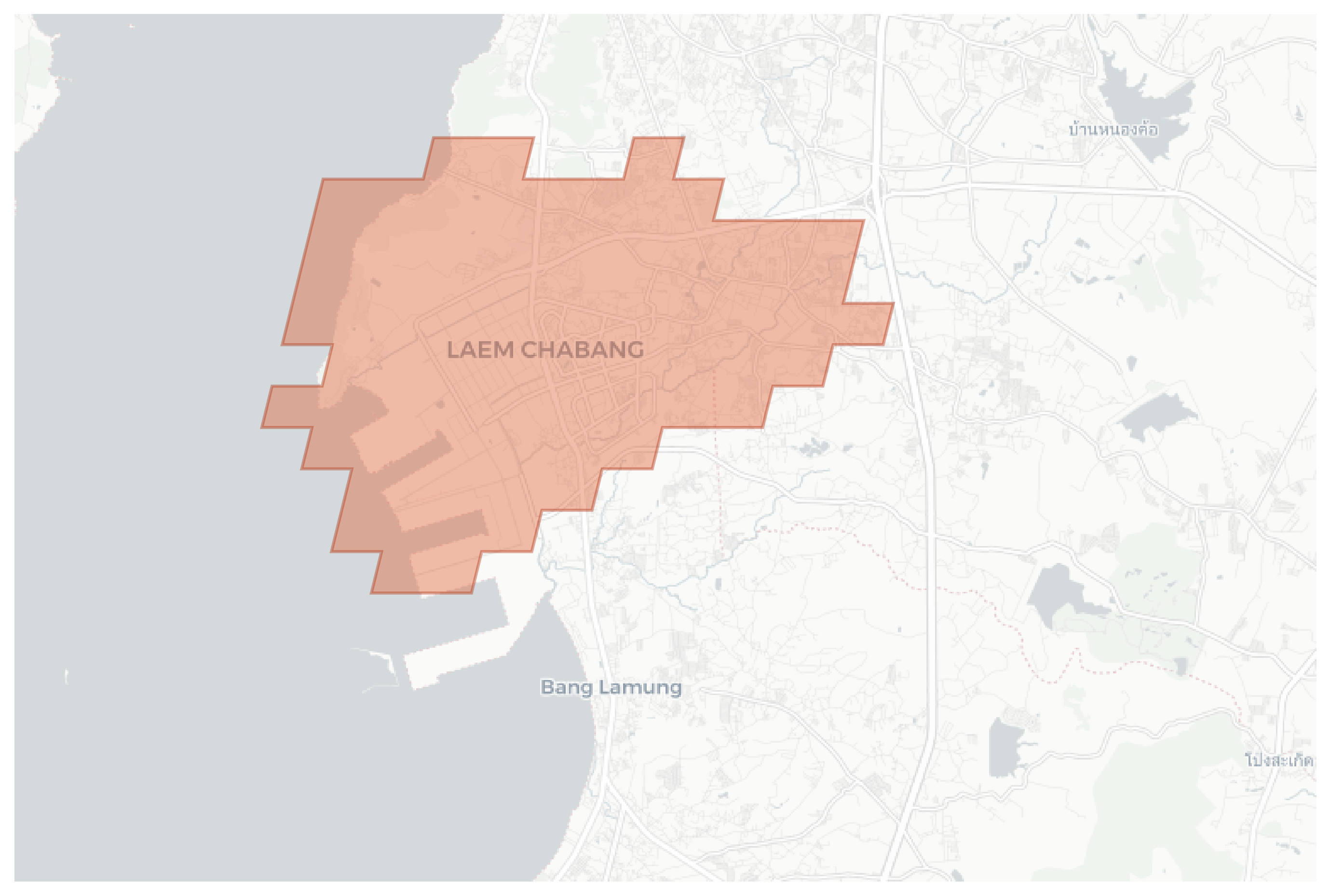 Laem Chabang geographic map