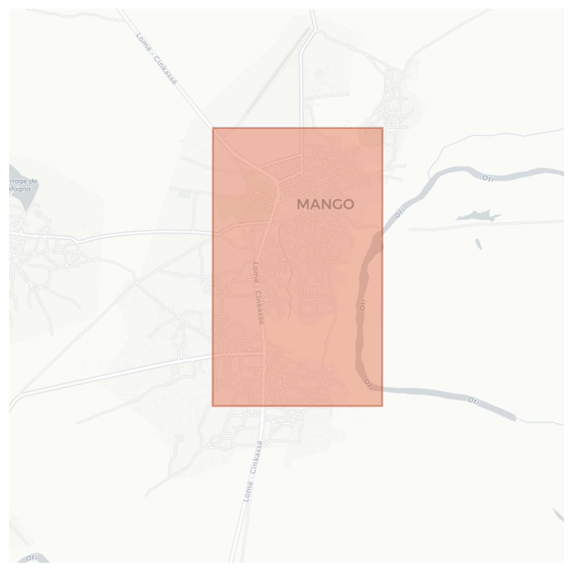 Mango geographic map