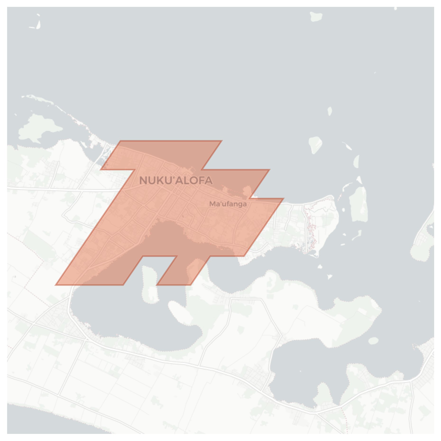 Nuku'alofa geographic map