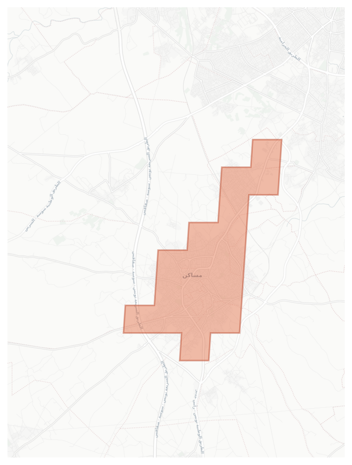 M'Saken geographic map