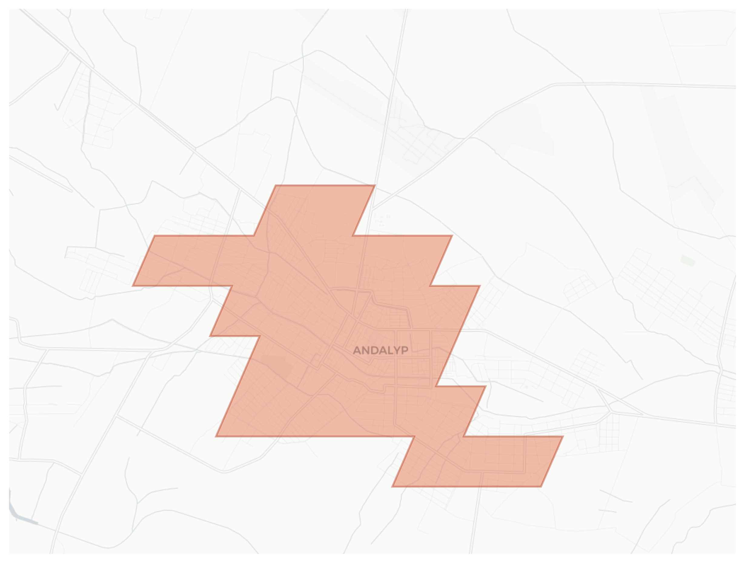 Andalyp geographic map