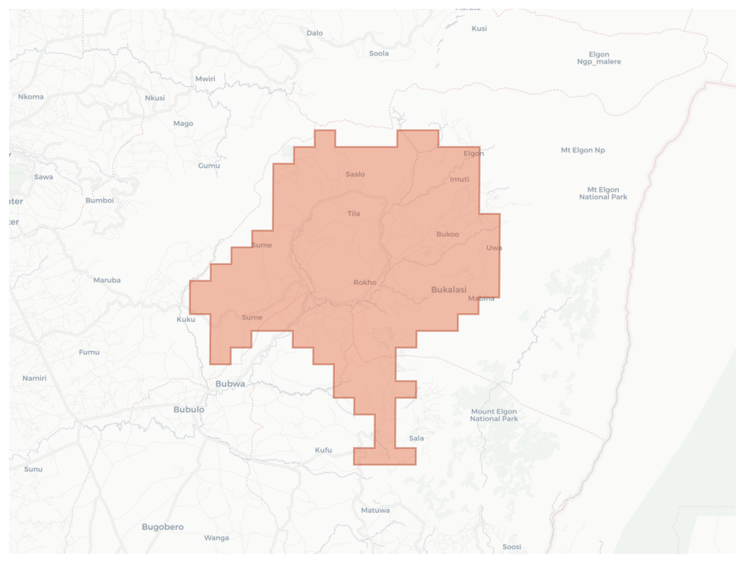 Bukalasi geographic map