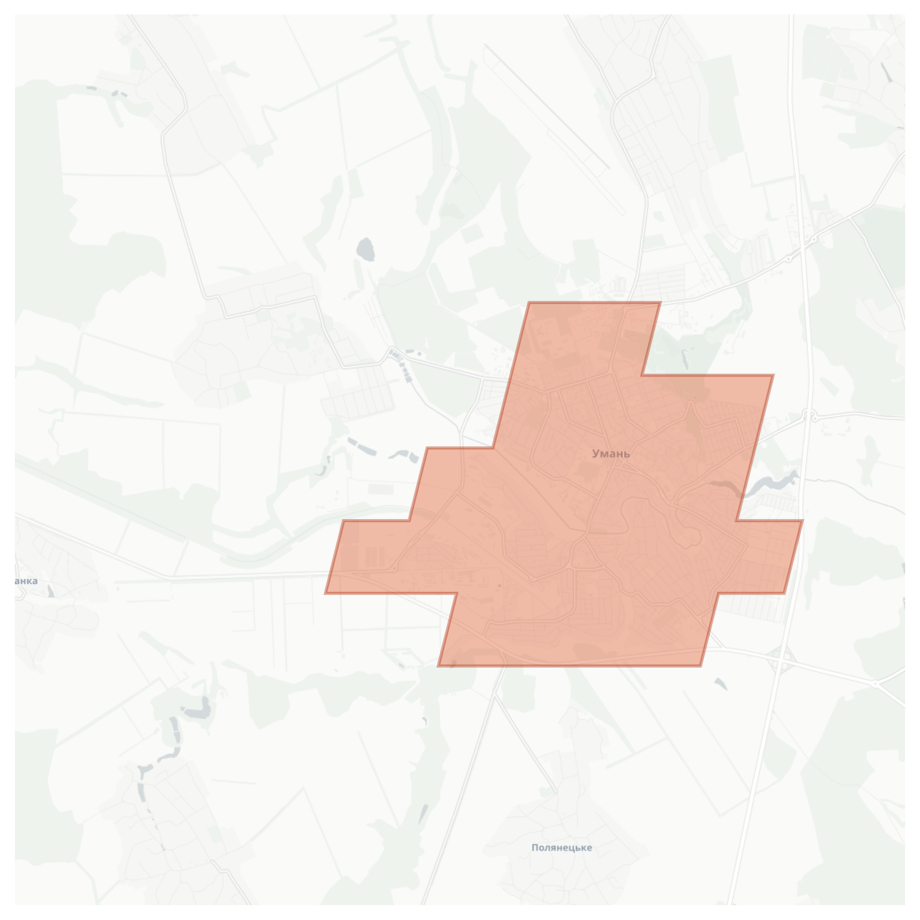 Uman geographic map