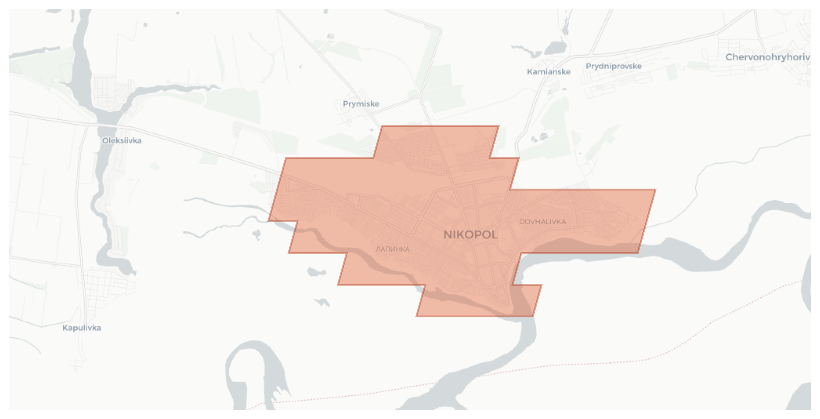 Nikopol geographic map