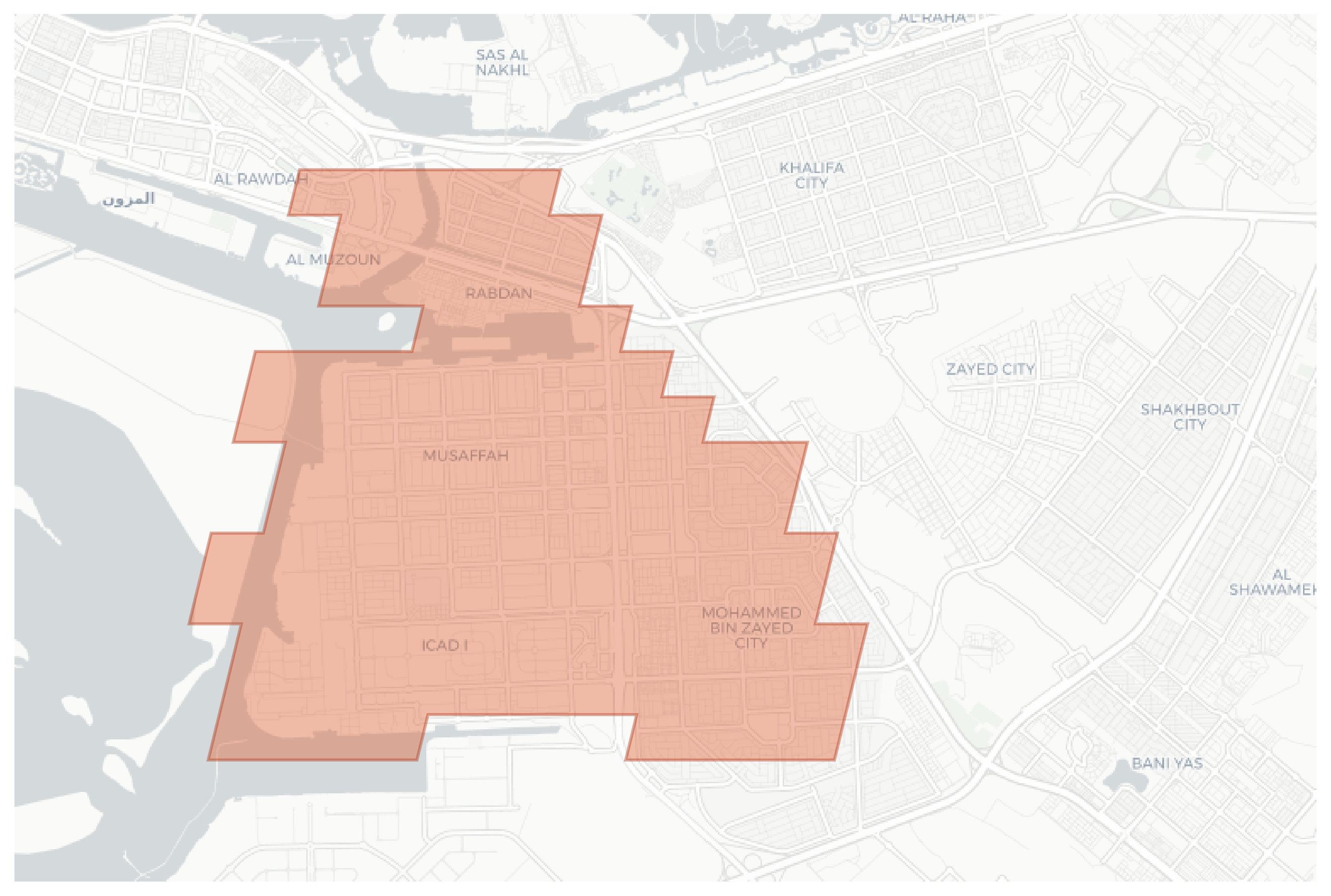 ICAD I geographic map