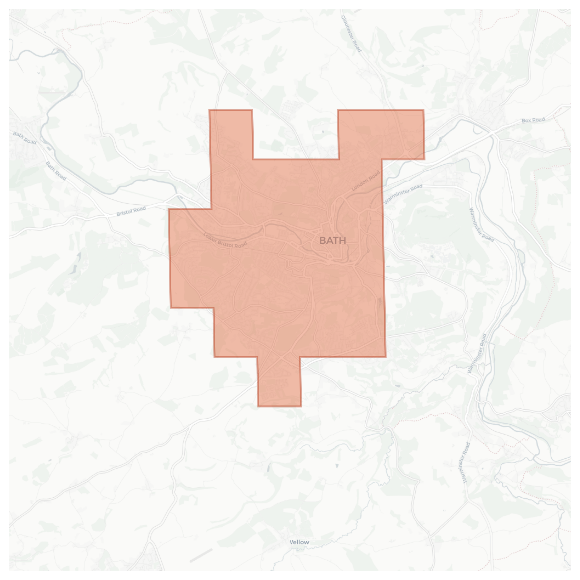 Bath geographic map