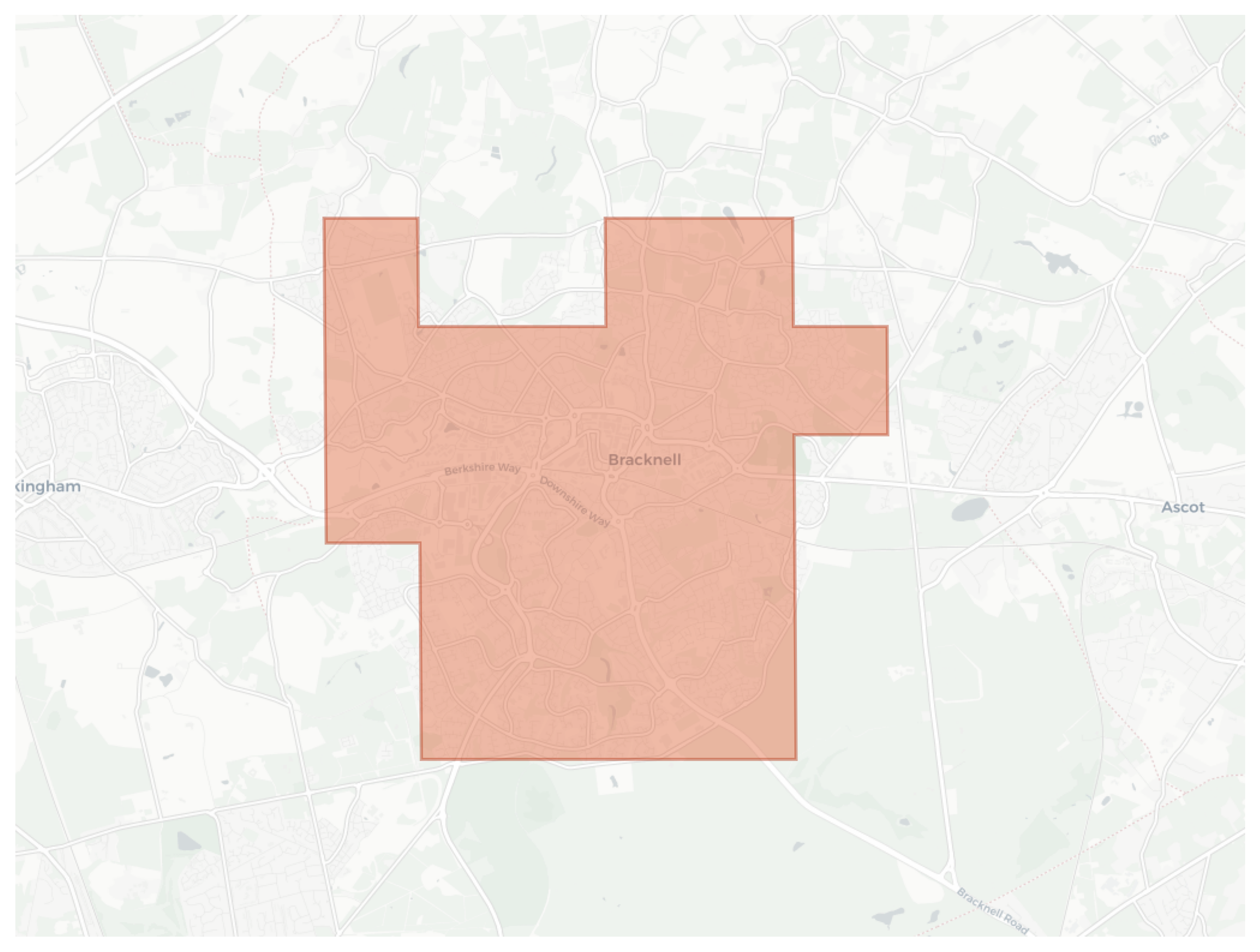 Bracknell geographic map